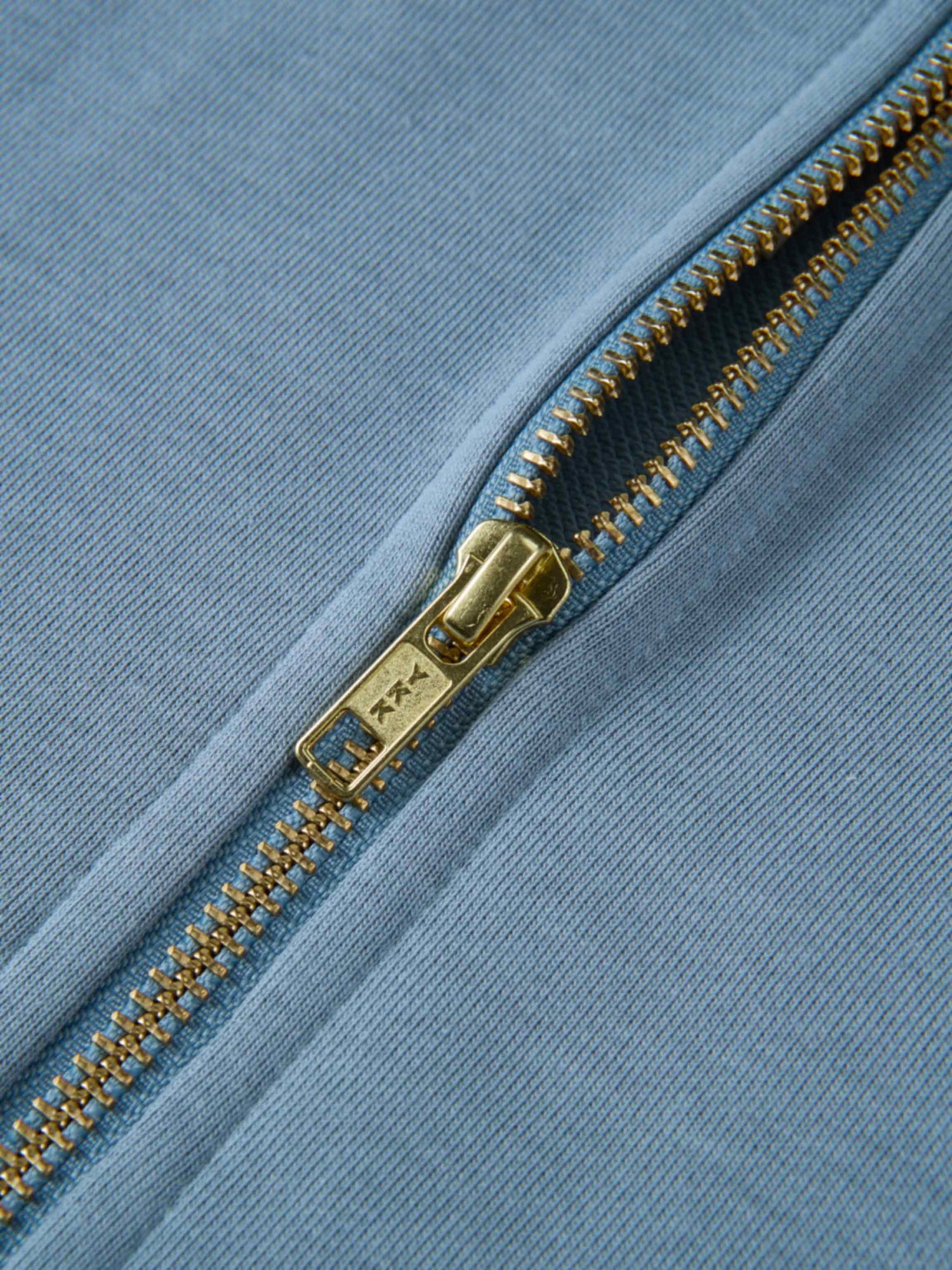 Lightweight Zip Up Hoodie - Denim Blue