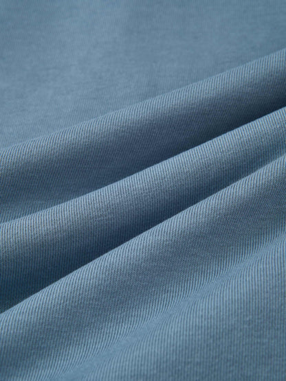 Lightweight Zip Up Hoodie - Denim Blue