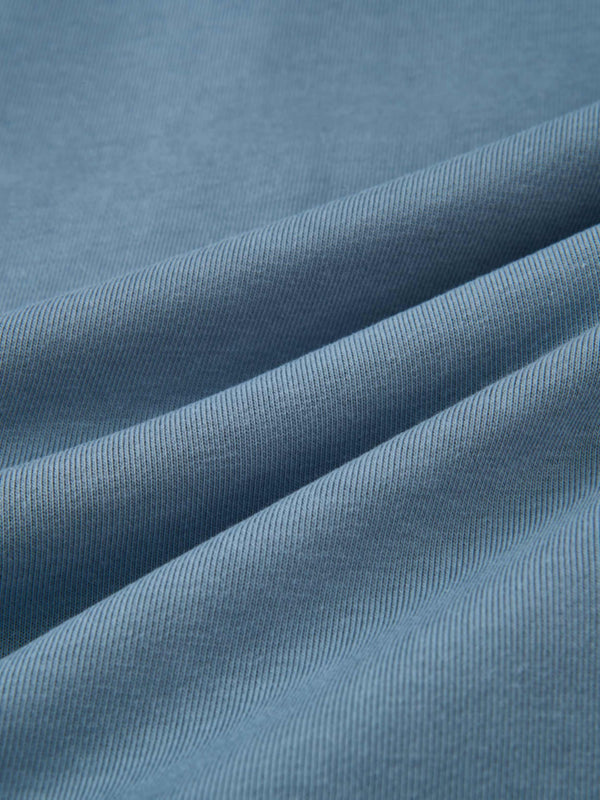 Lightweight Zip Up Hoodie - Denim Blue