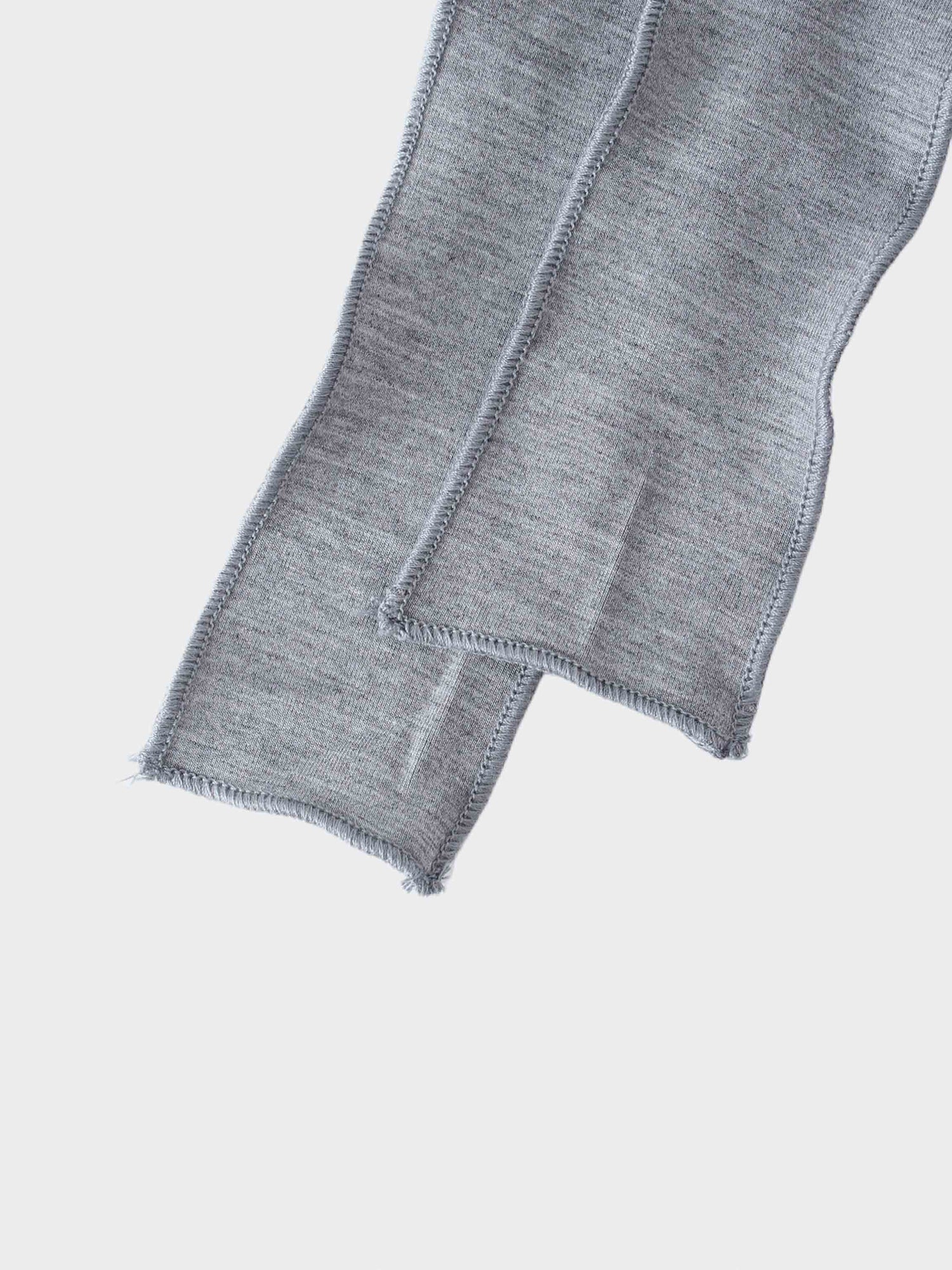 Wrap Tie Tee-Grey