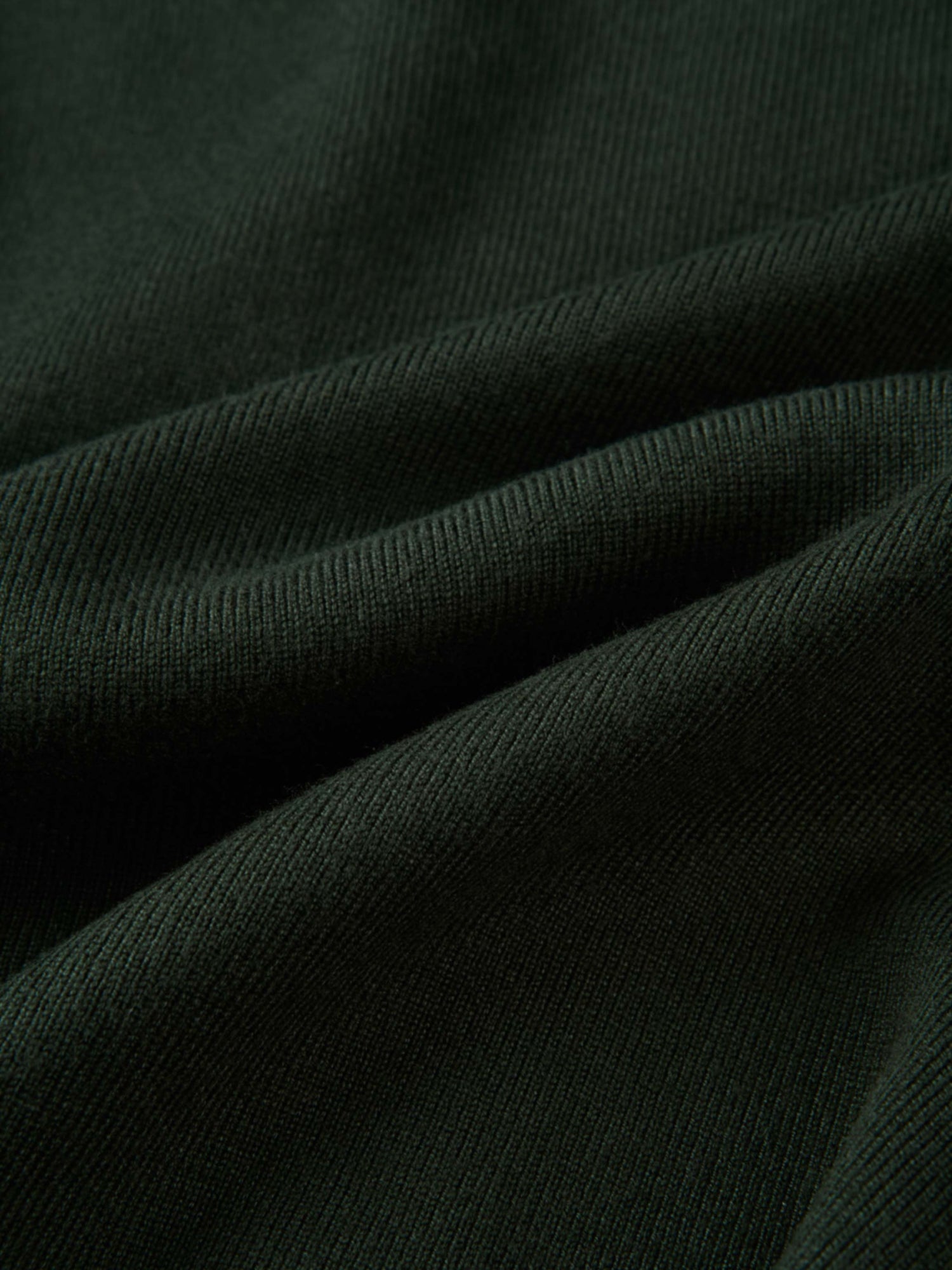 Basic Crew Knit Cardigan 17"- Green