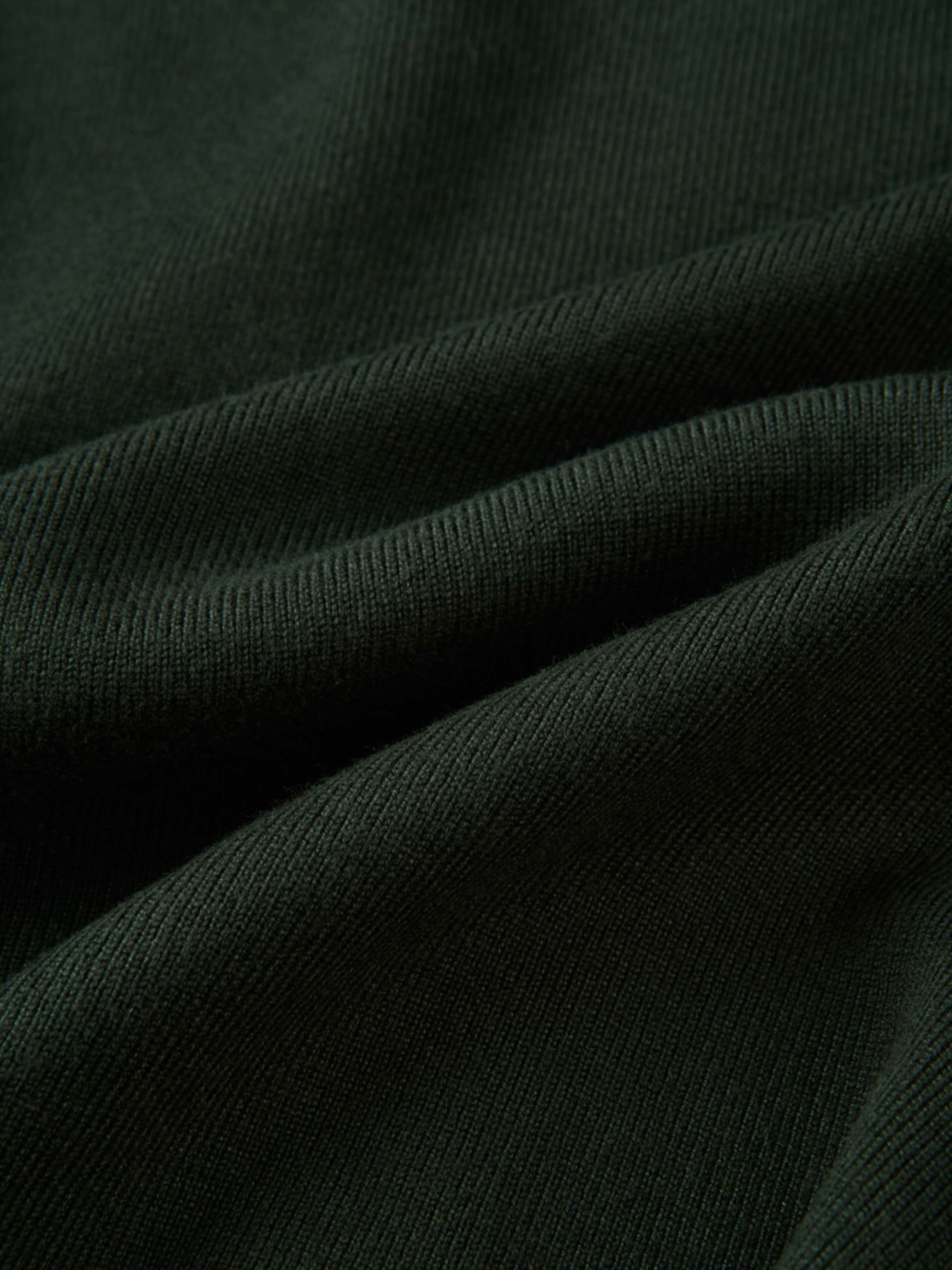 Basic Crew Knit Cardigan 17"- Green