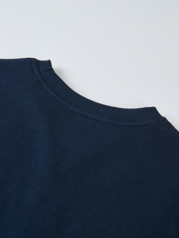 Embroidered Logo Sweatshirt - Navy