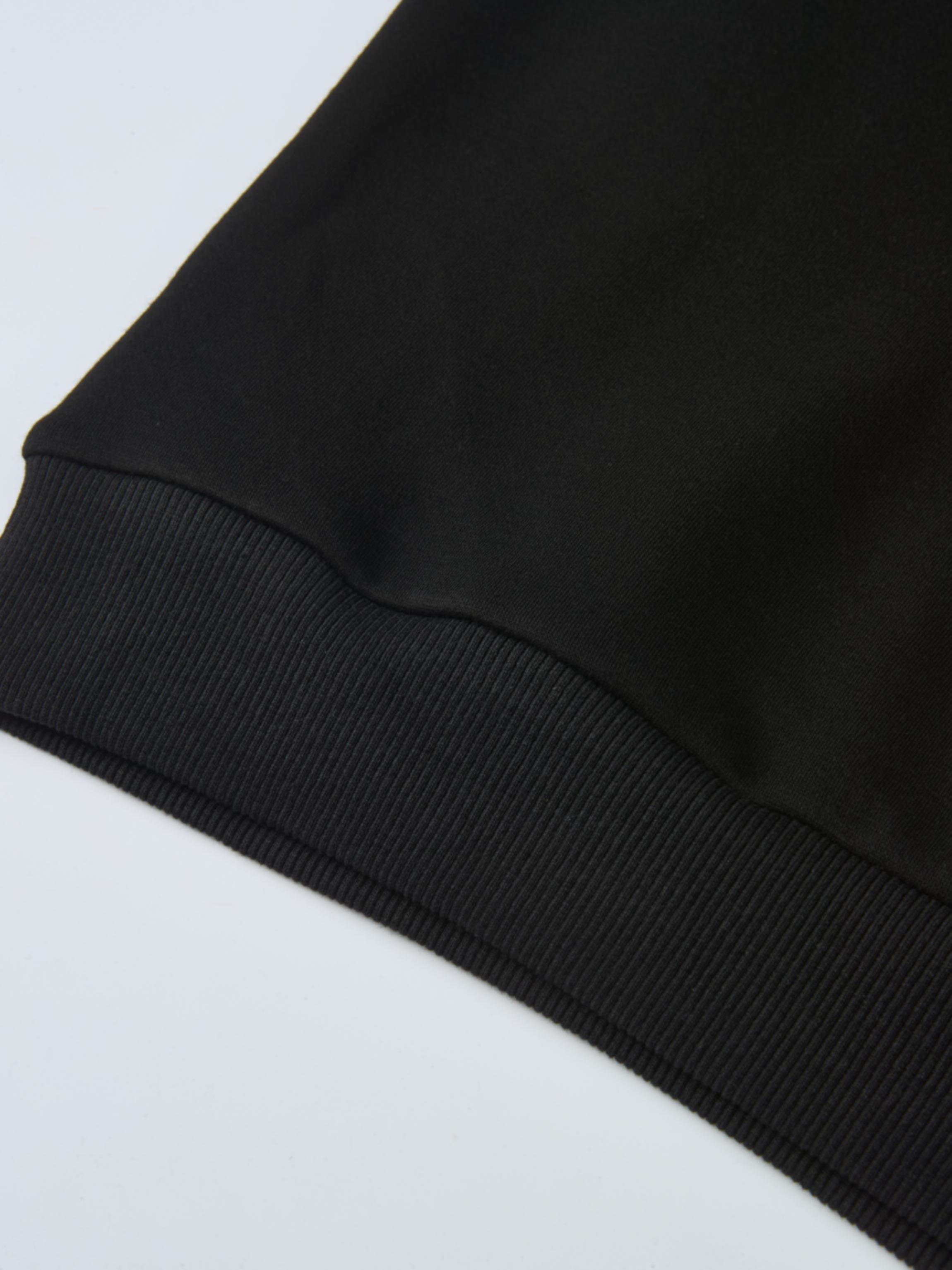Embroidered Logo Sweatshirt - Black