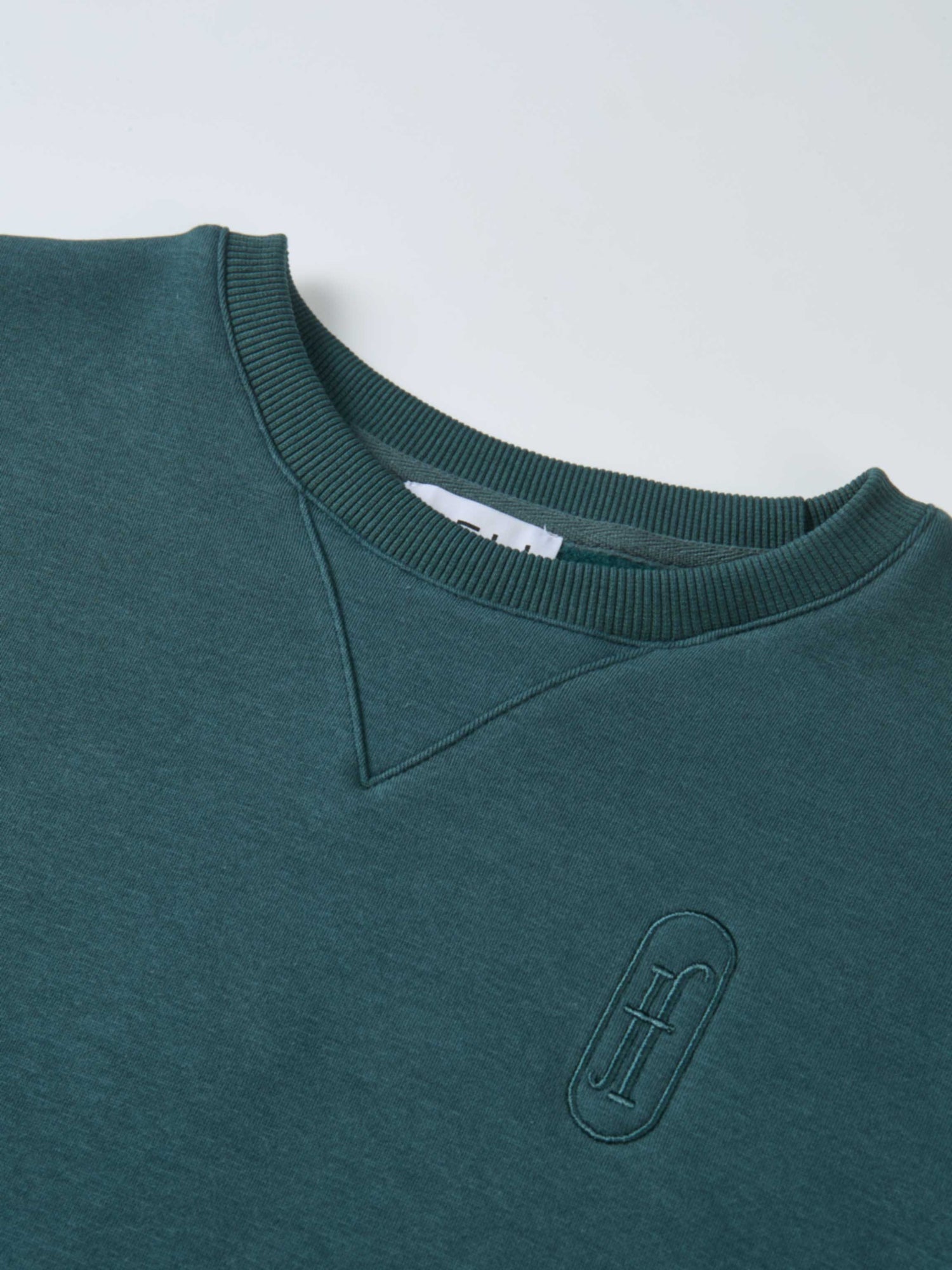 Embroidered Logo Sweatshirt - Teal