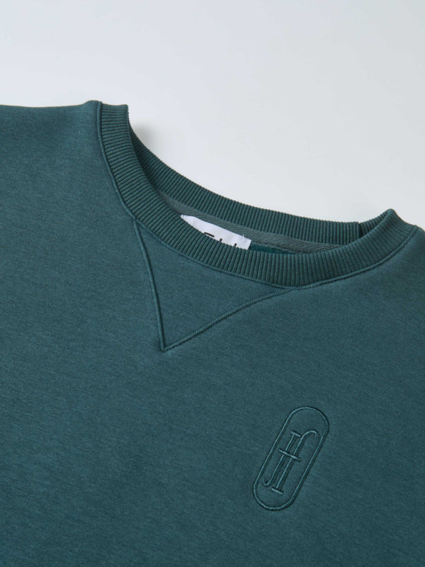Embroidered Logo Sweatshirt - Teal
