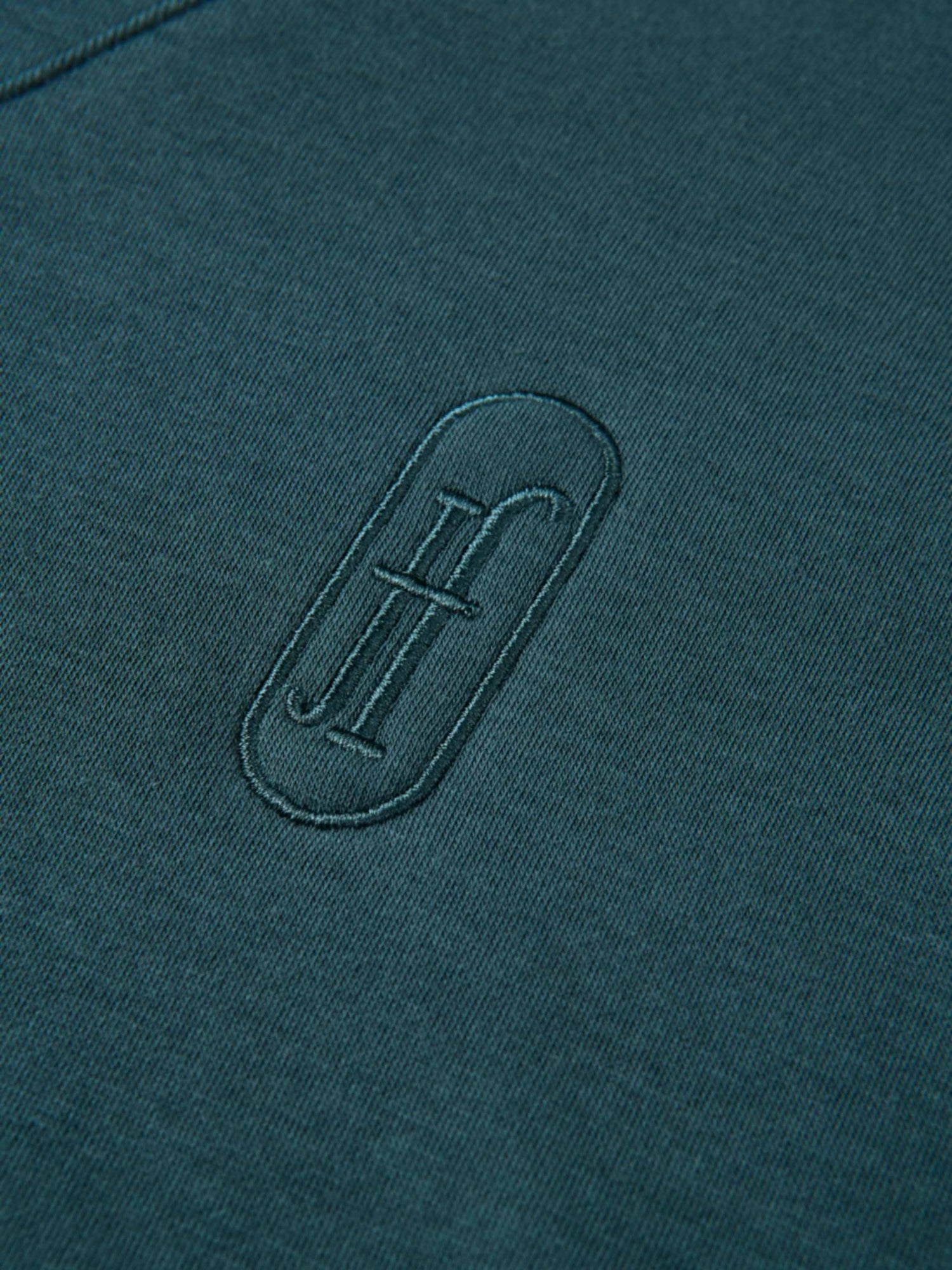 Embroidered Logo Sweatshirt - Teal