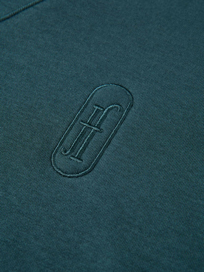 Embroidered Logo Sweatshirt - Teal