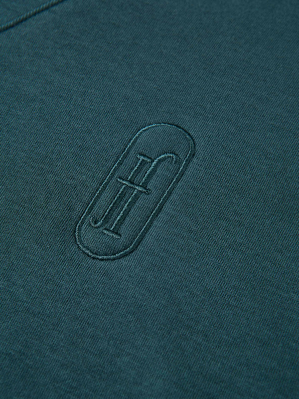 Embroidered Logo Sweatshirt - Teal