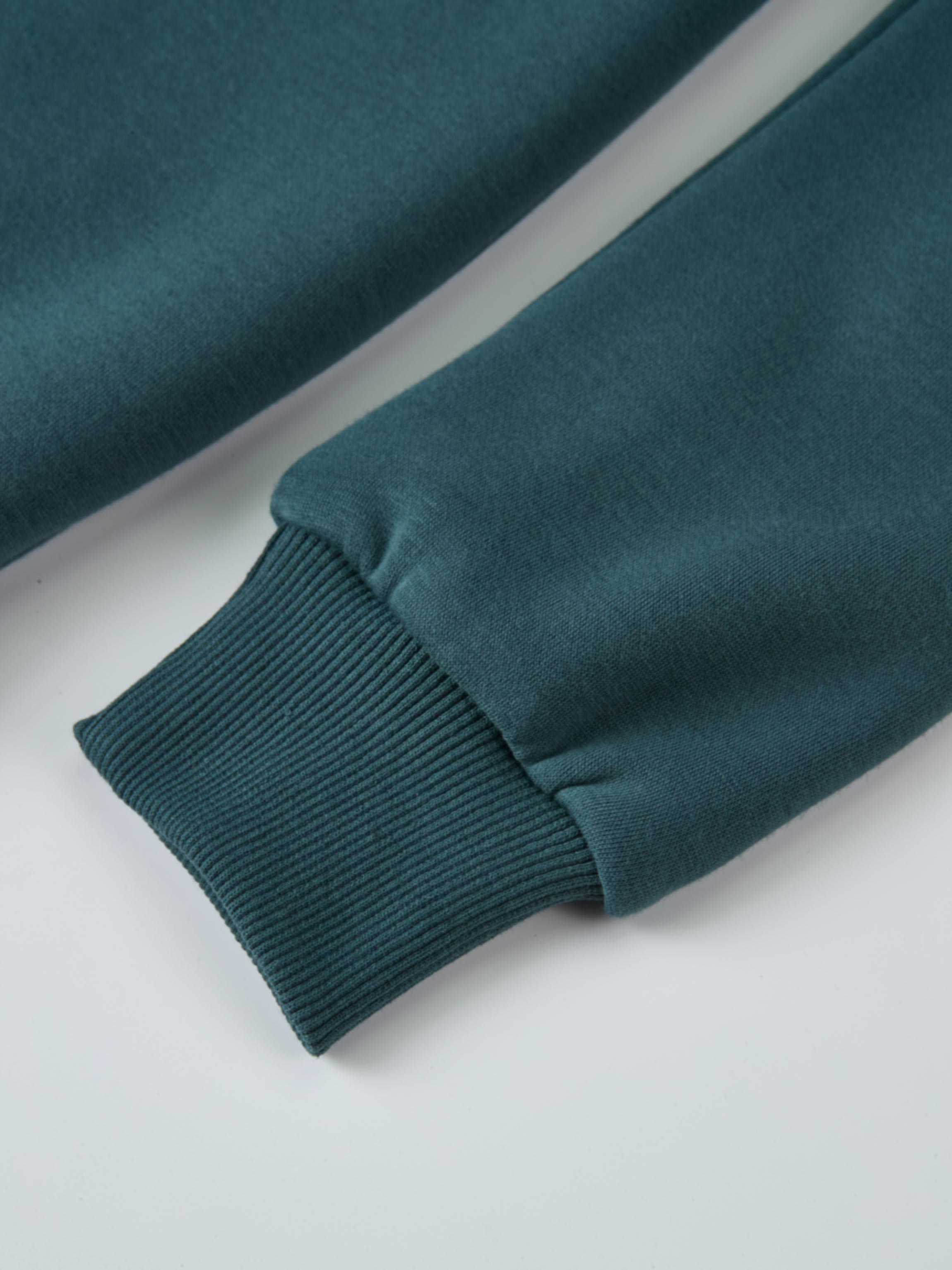 Embroidered Logo Sweatshirt - Teal
