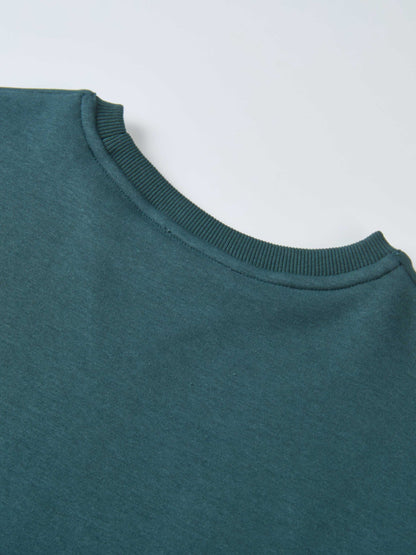Embroidered Logo Sweatshirt - Teal