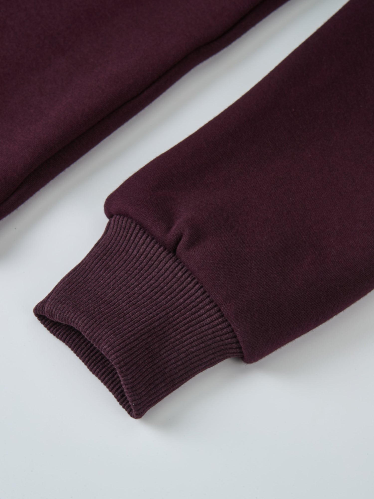 Embroidered Logo Sweatshirt - Deep Burgundy