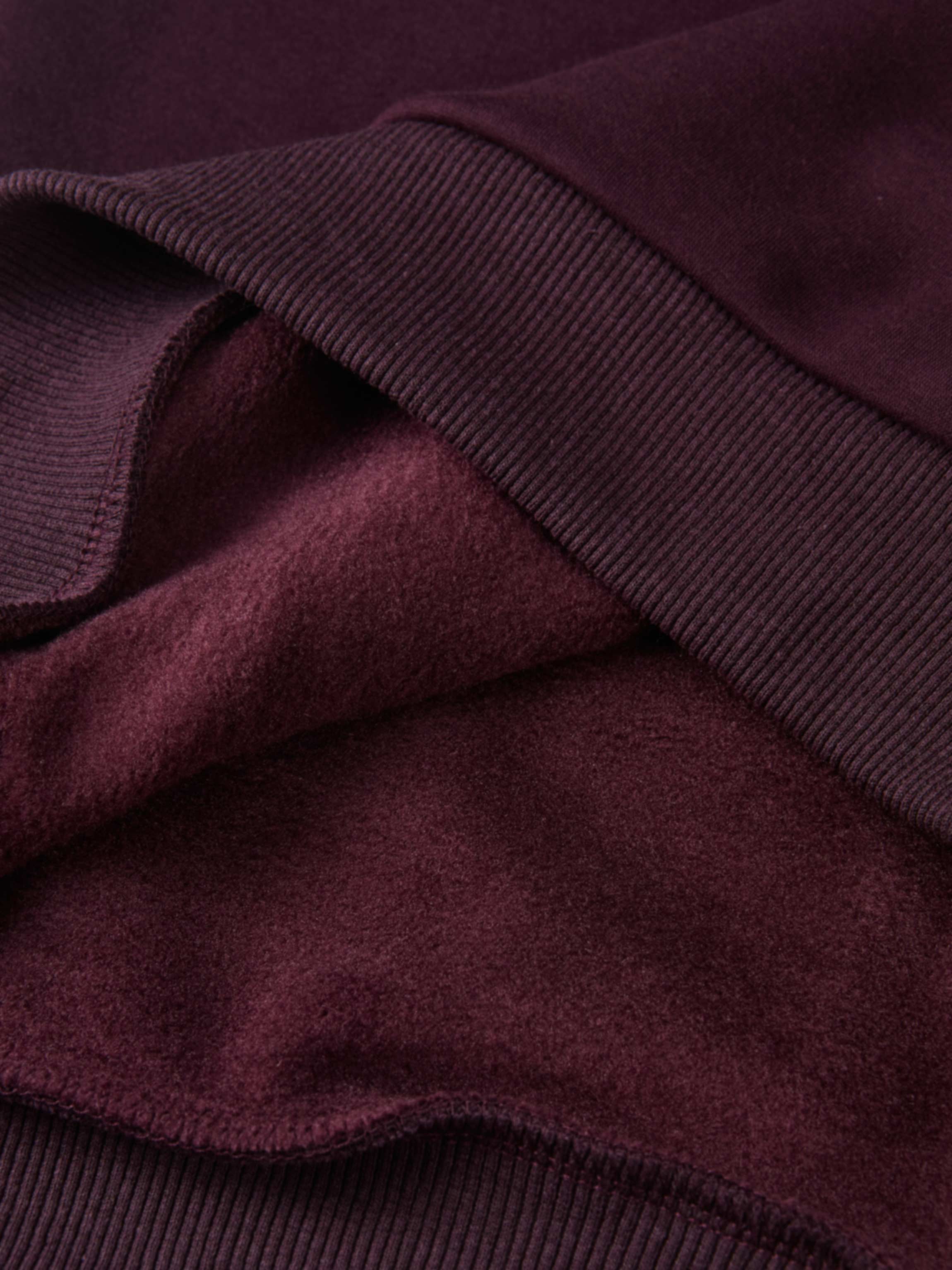 Embroidered Logo Sweatshirt - Deep Burgundy