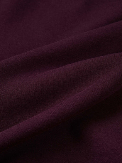 Embroidered Logo Sweatshirt - Deep Burgundy