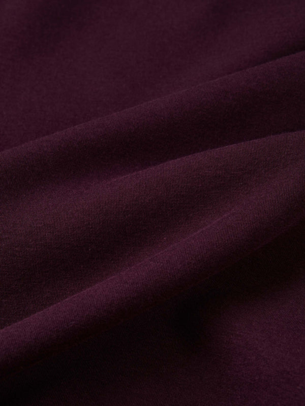 Embroidered Logo Sweatshirt - Deep Burgundy