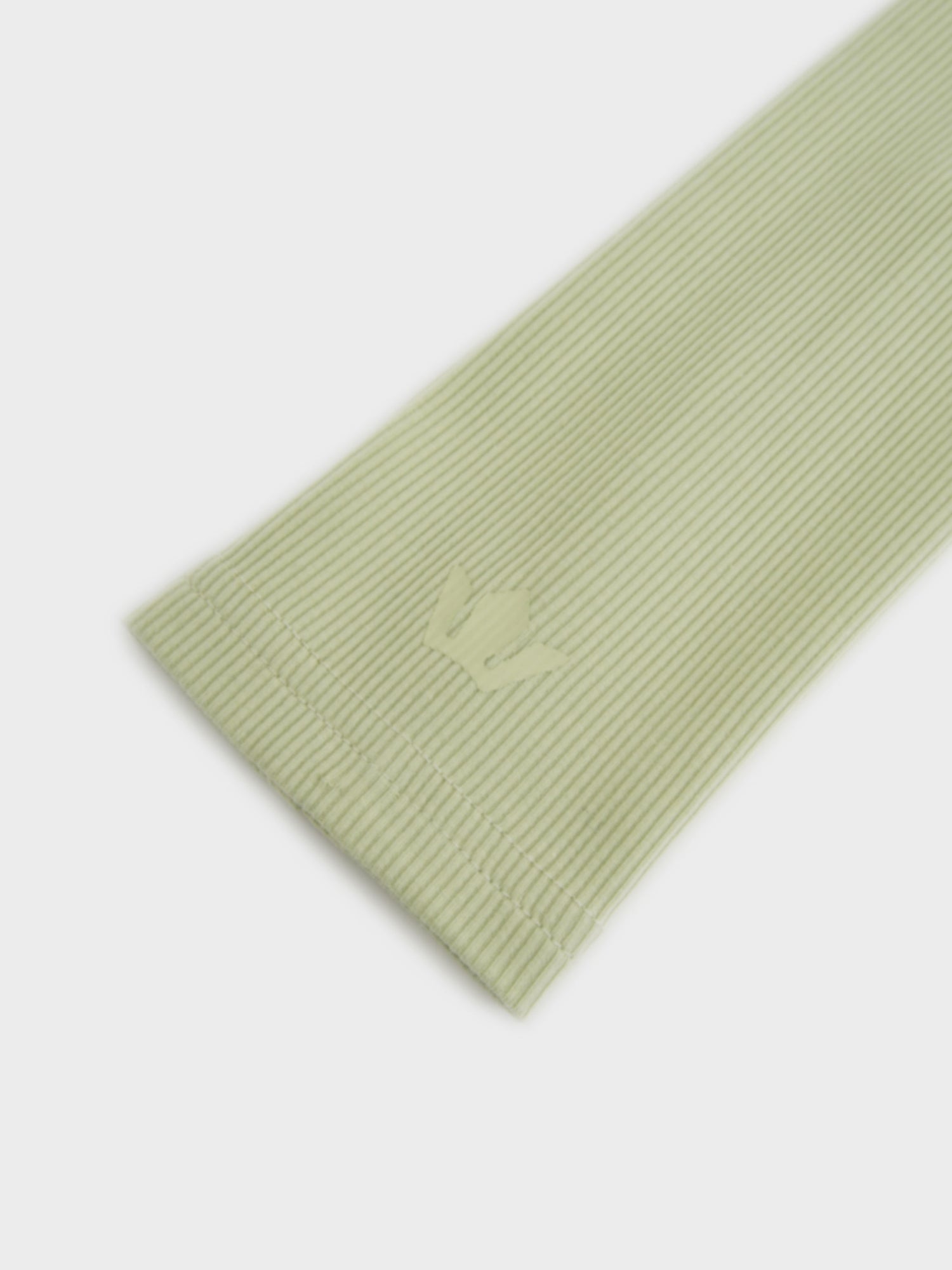 Soft Ribbed High V Tee-Muted Lime