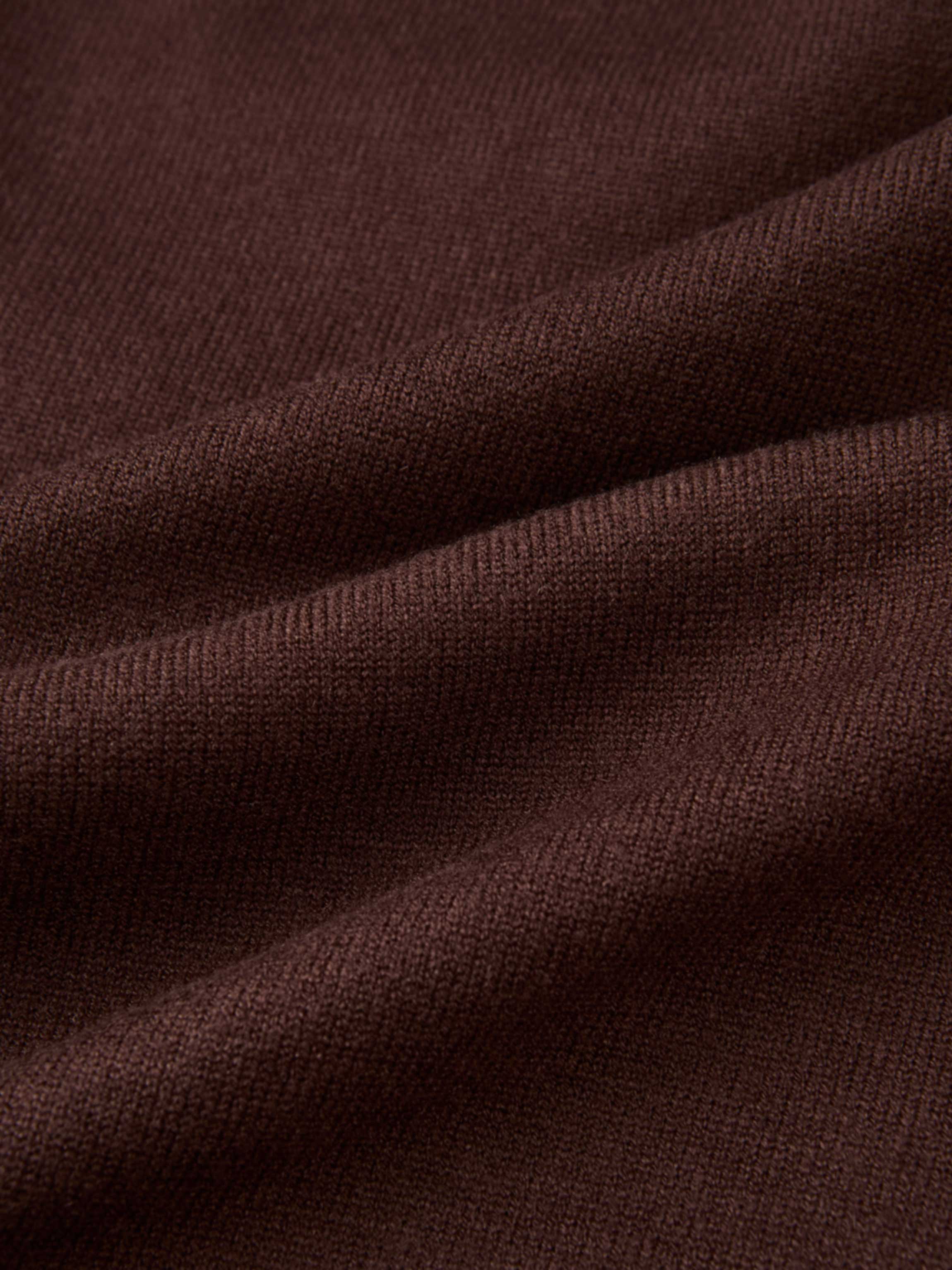 Sweater Top Pleated Dress - Brown/Tan