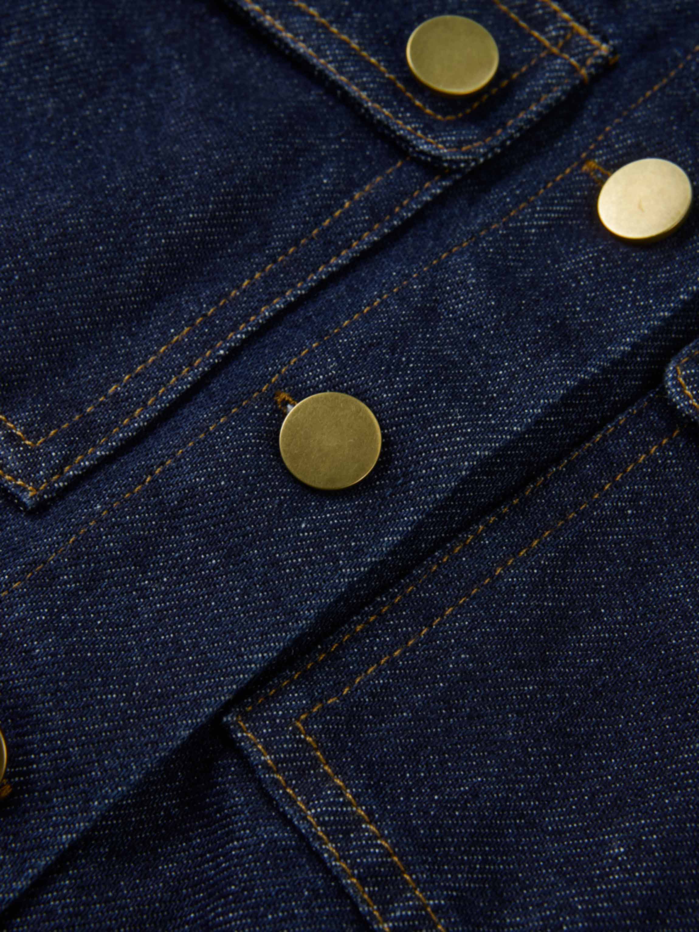 Crop Denim Jacket - Blue