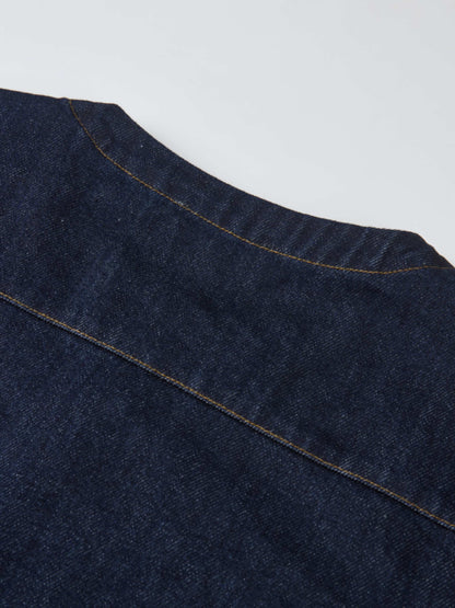Crop Denim Jacket - Blue
