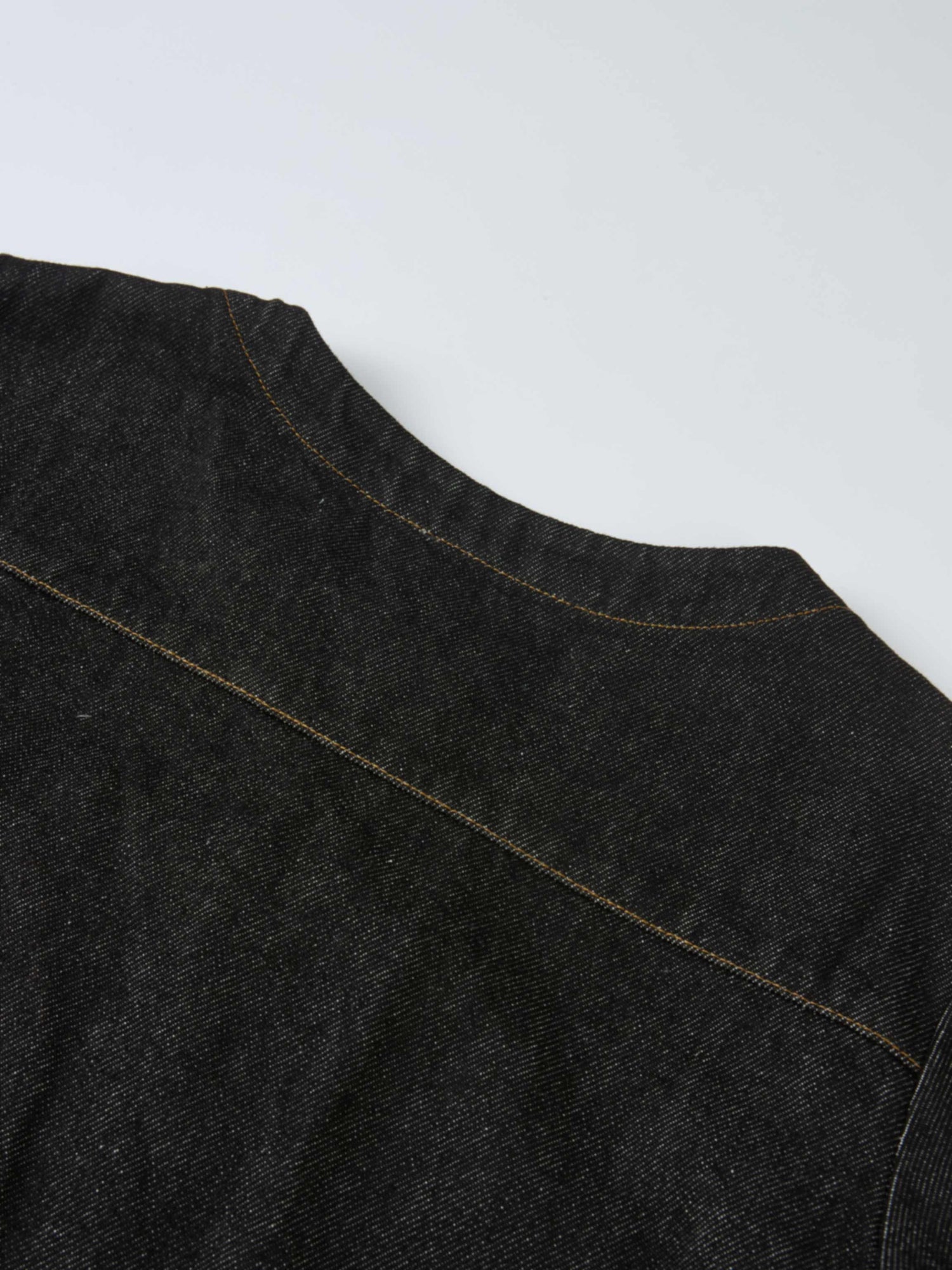 Crop Denim Jacket - Black