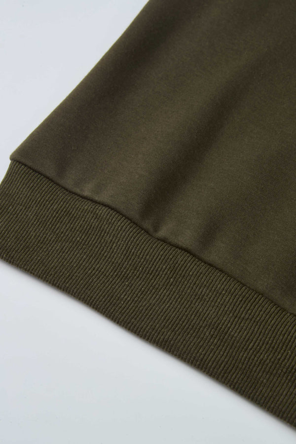 Embroidered Logo Sweatshirt - Olive