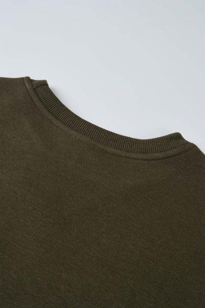 Embroidered Logo Sweatshirt - Olive