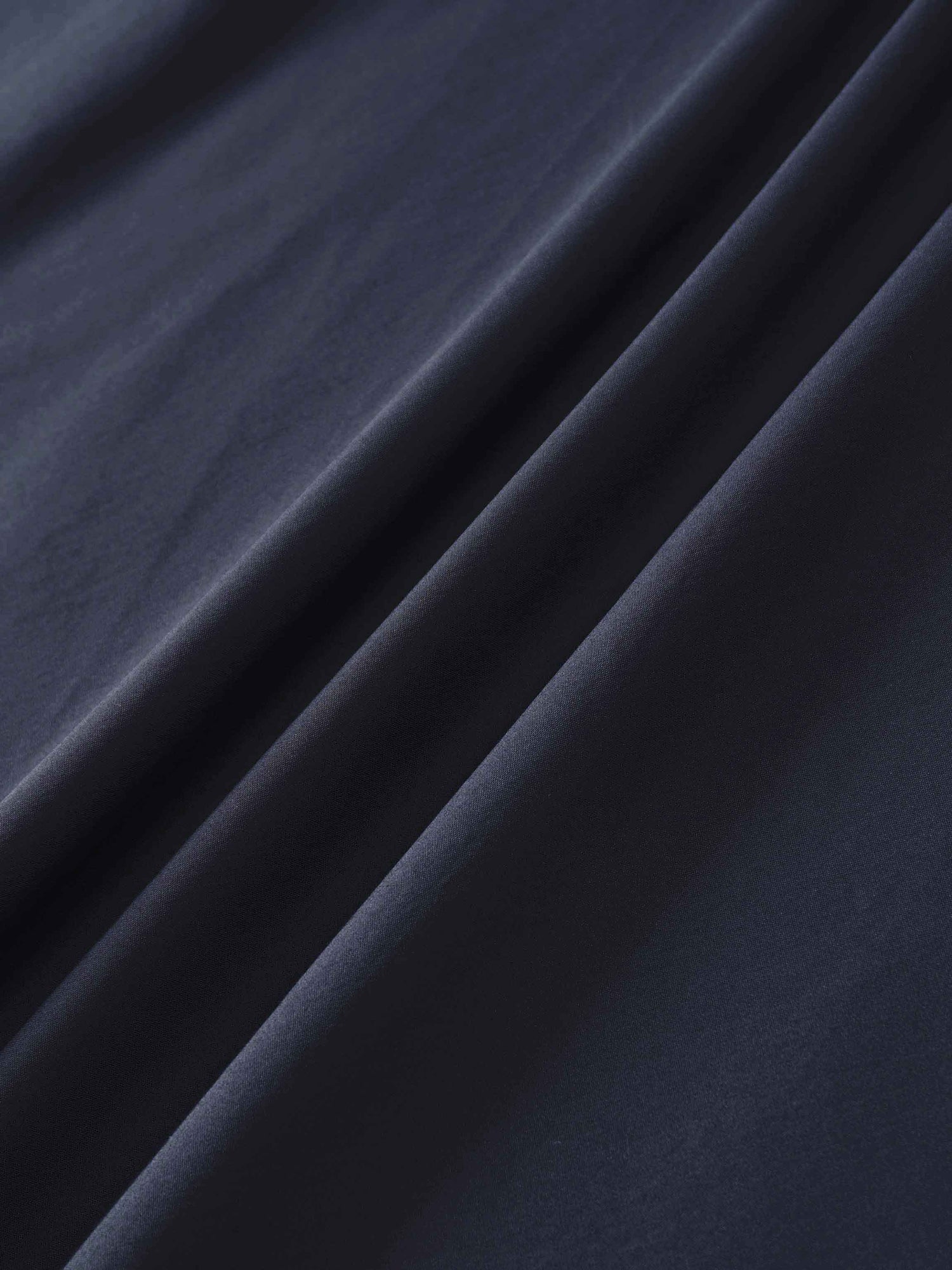 Elastic Back Maxi Cotton Blend Skirt-Navy