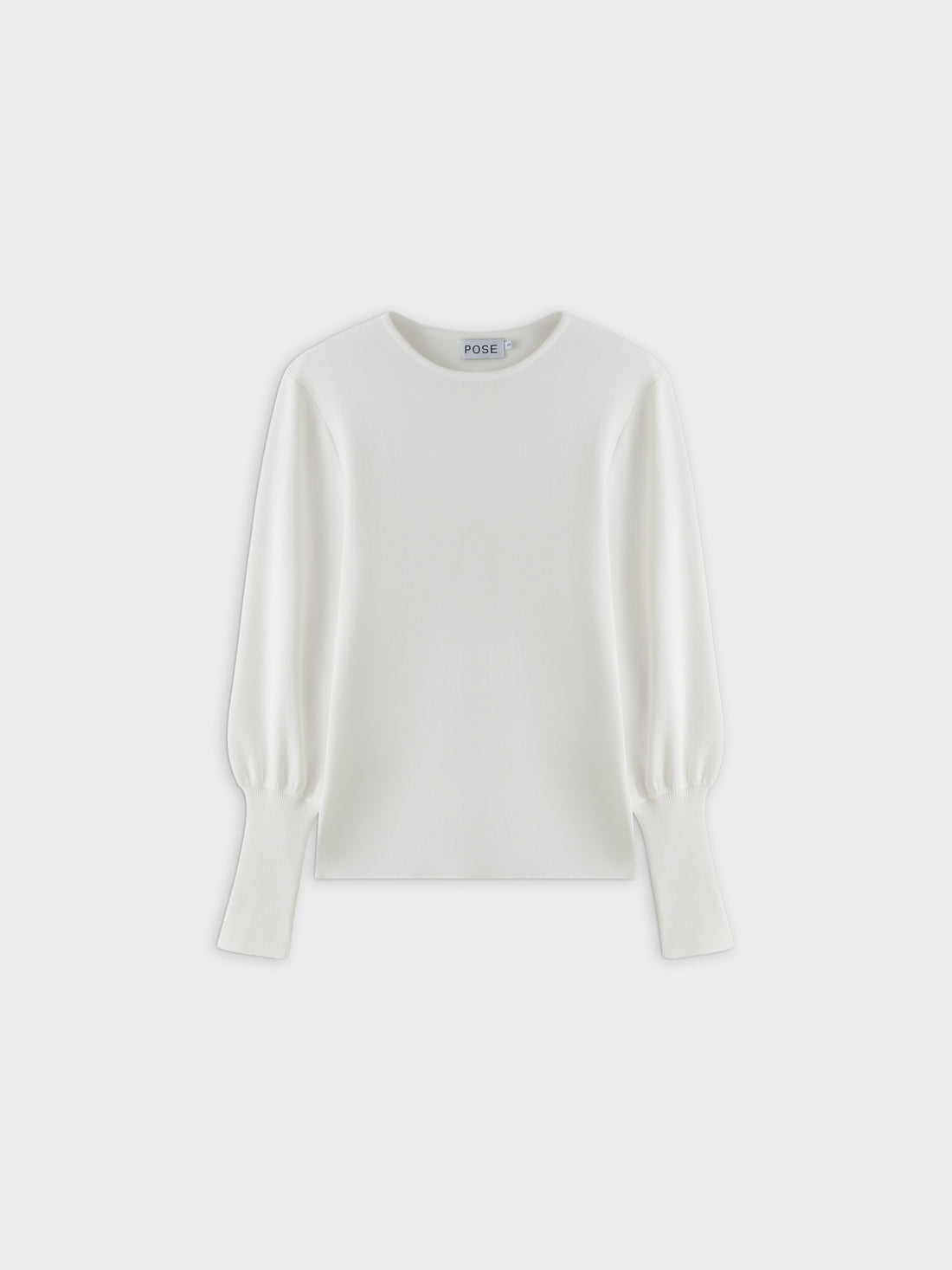 High Cuff Sweater-Cream