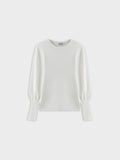 High Cuff Sweater-Cream