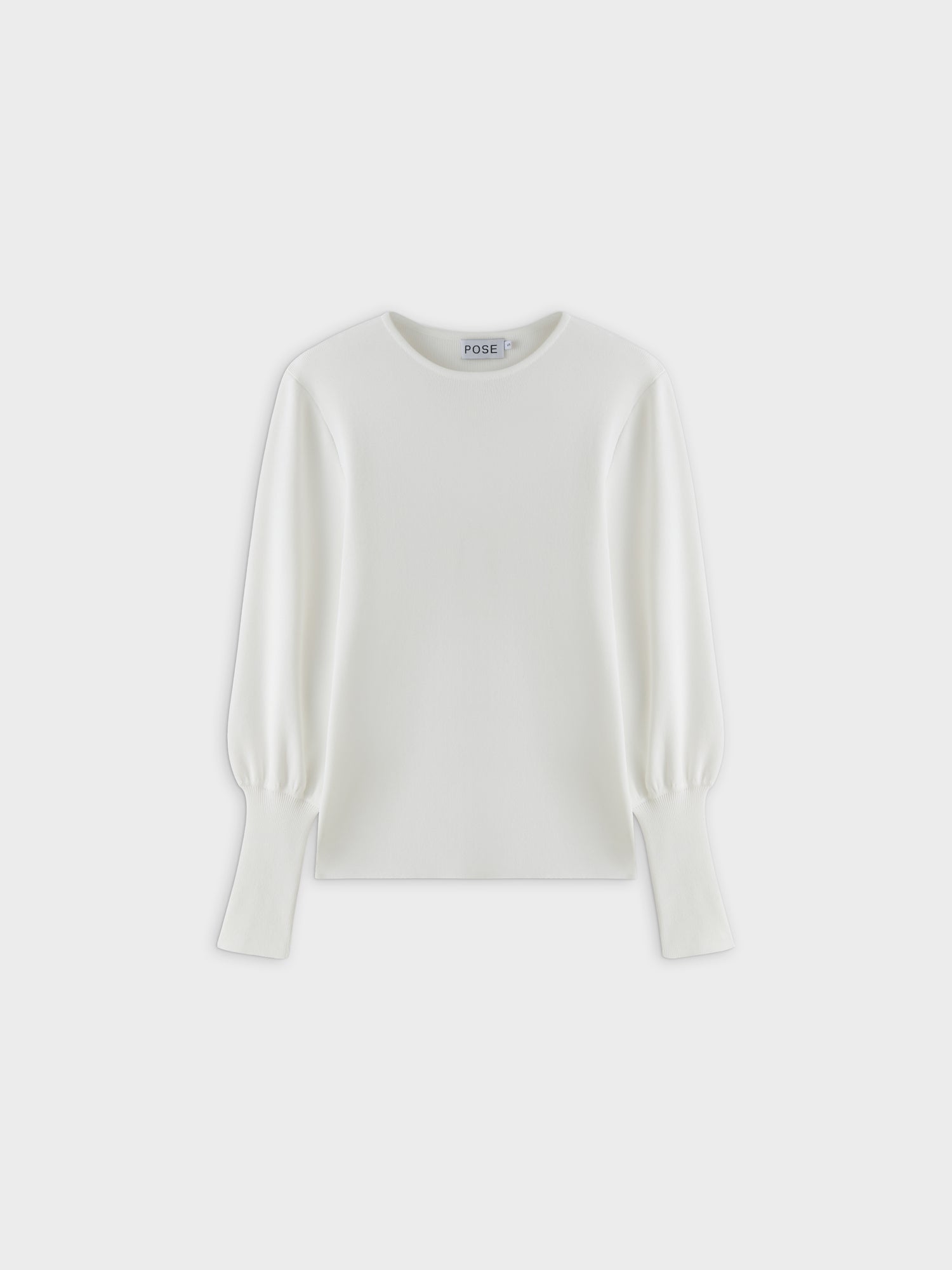 High Cuff Sweater-Cream