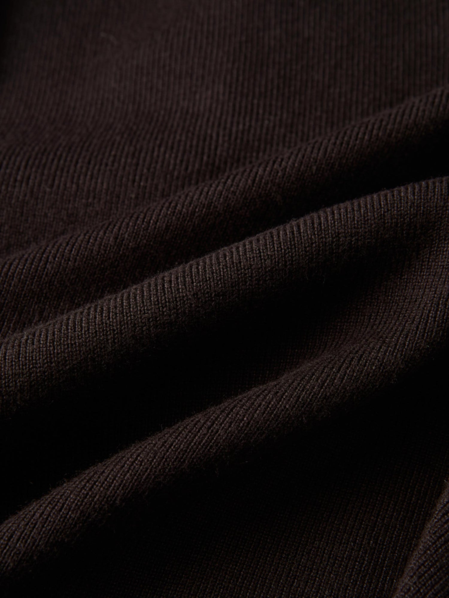 Basic Crew Knit Cardigan 20" - Brown