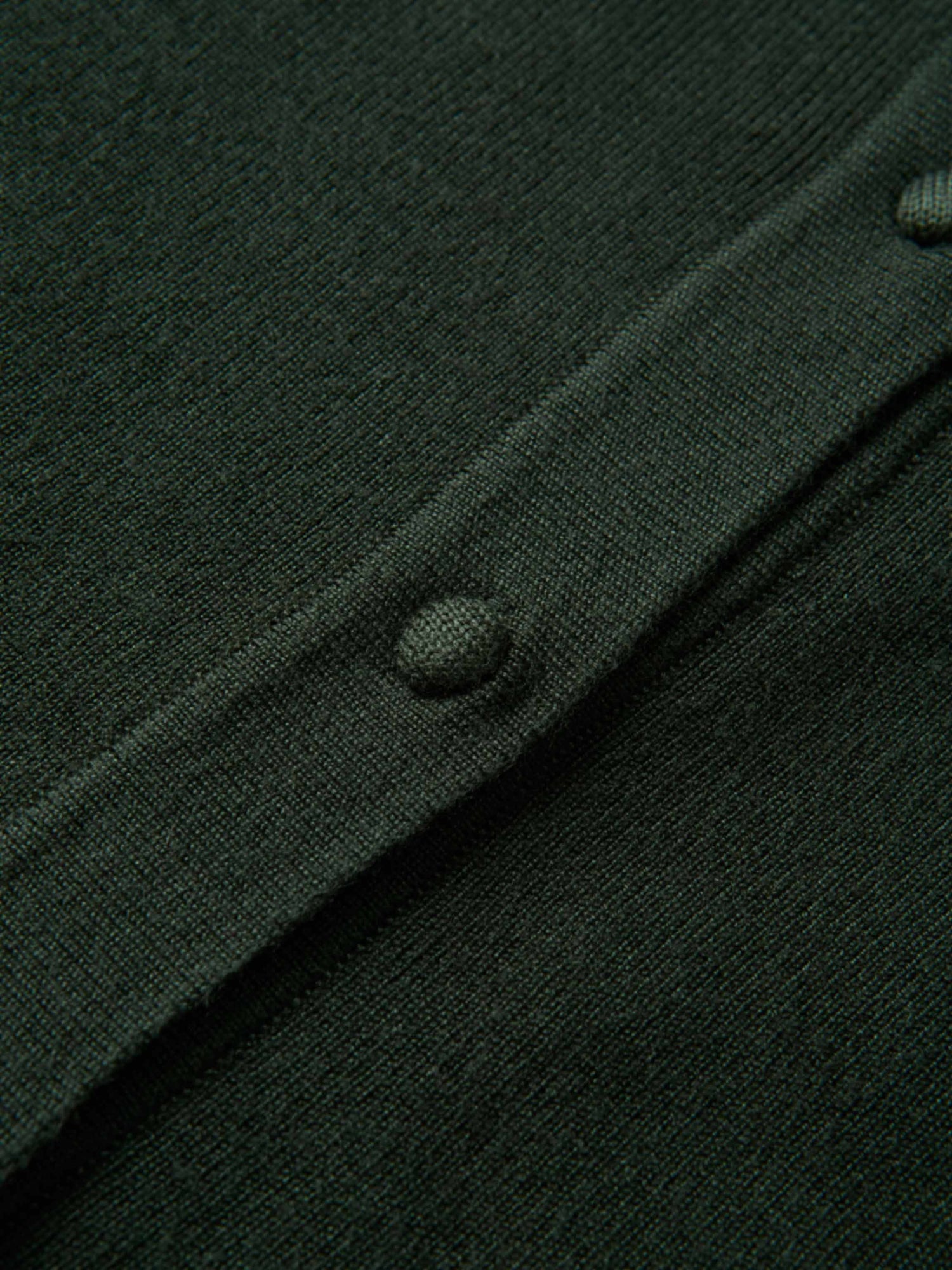 Basic Crew Knit Cardigan 20"- Green