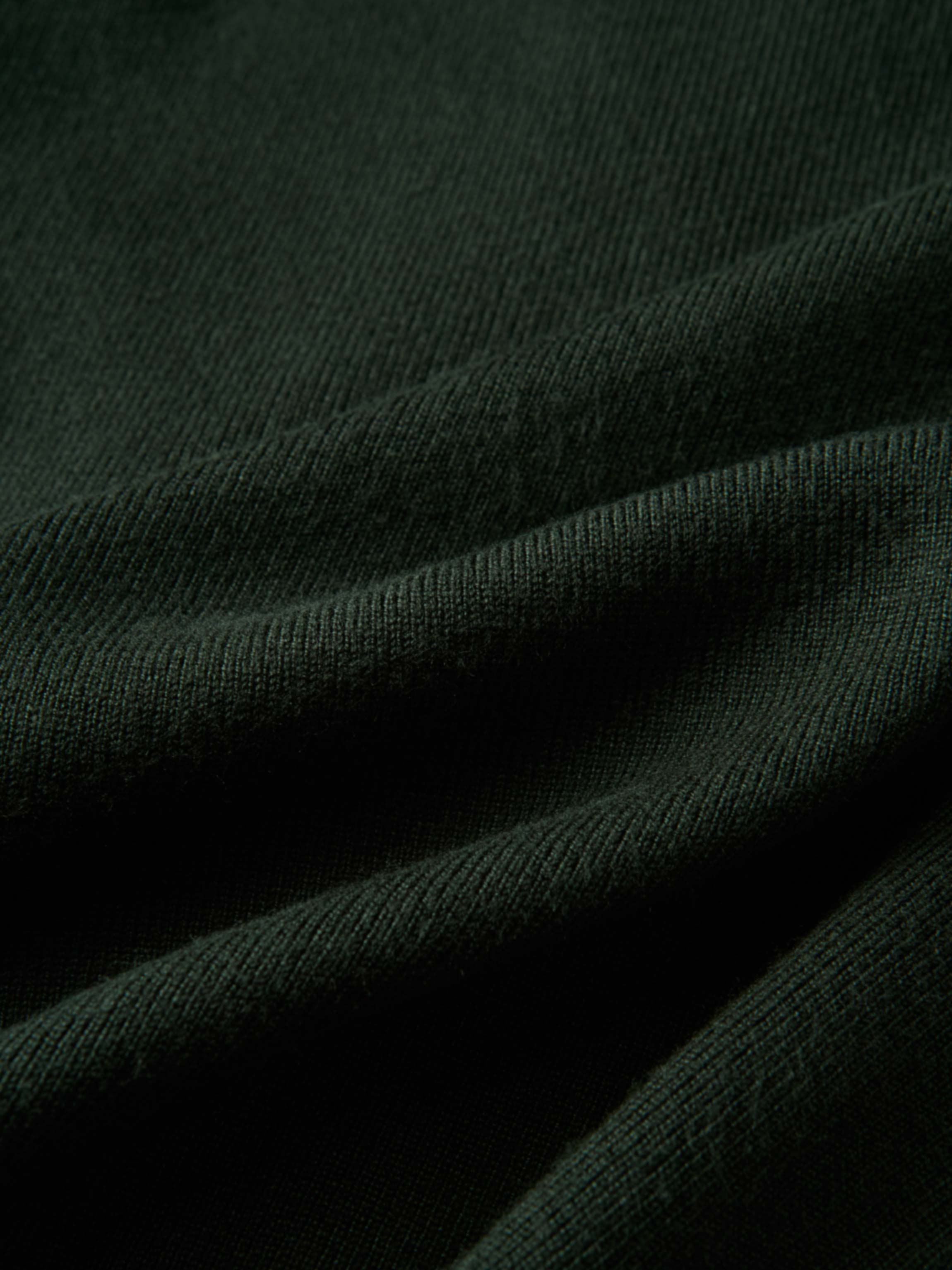 Basic Crew Knit Cardigan 20"- Green