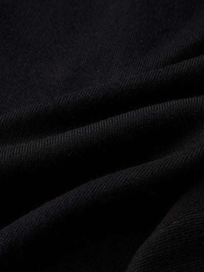 Basic Crew Knit Cardigan 20" - Black