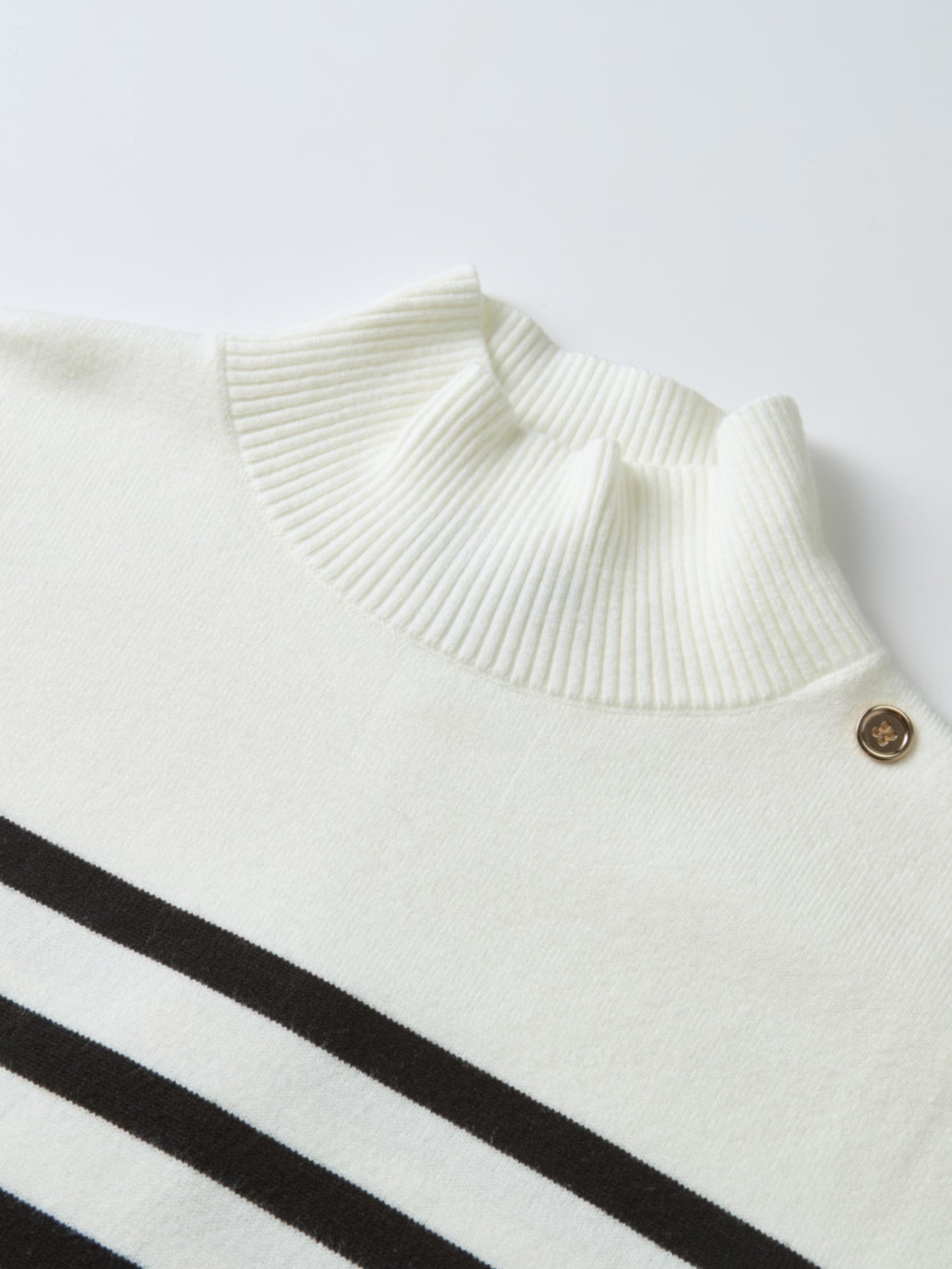 Nautical Stripe Sweater - White/Black