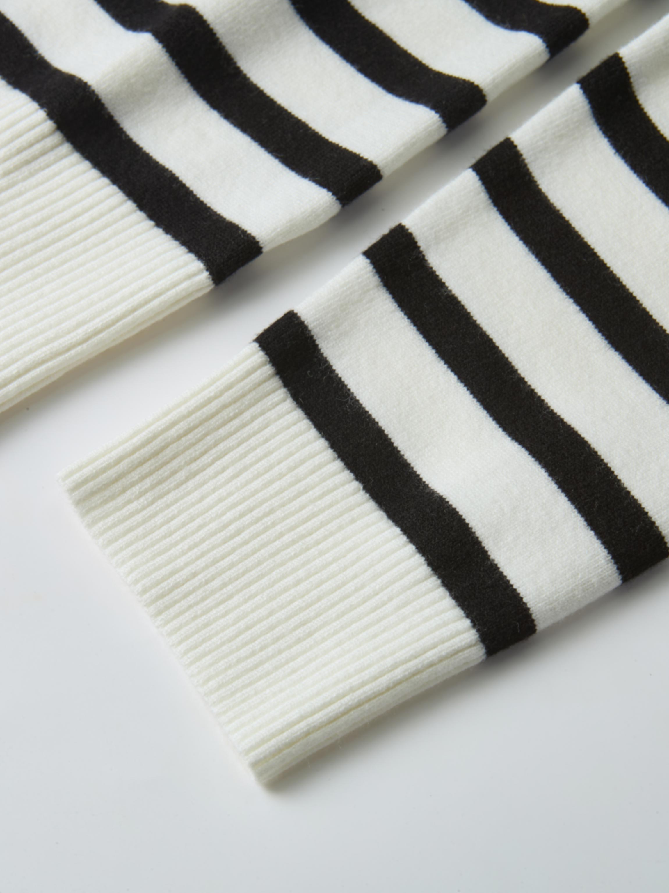 Nautical Stripe Sweater - White/Black