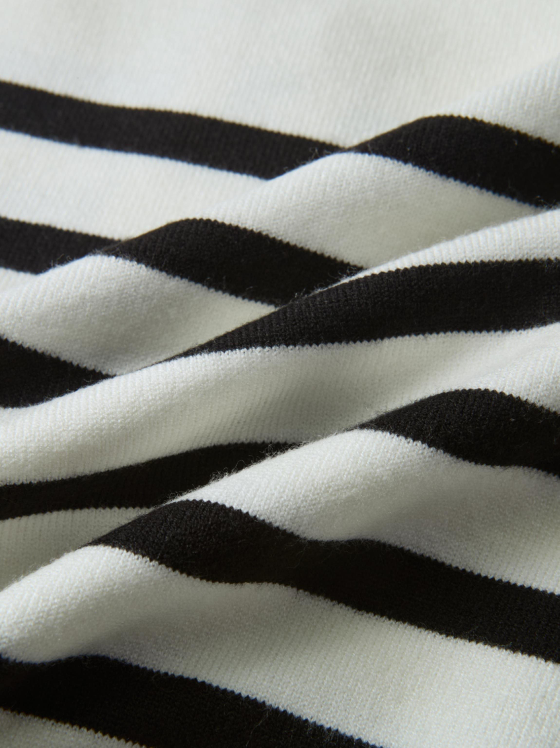Nautical Stripe Sweater - White/Black