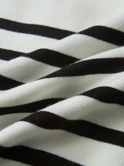 Nautical Stripe Sweater - White/Black