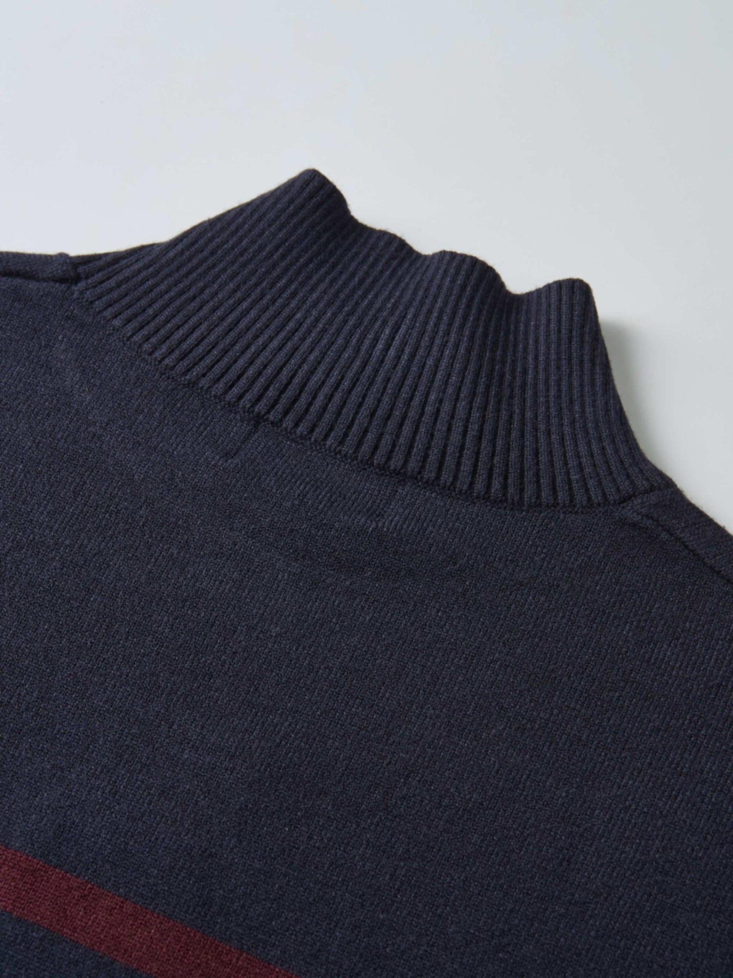 Nautical Stripe Sweater - Navy/Burgundy