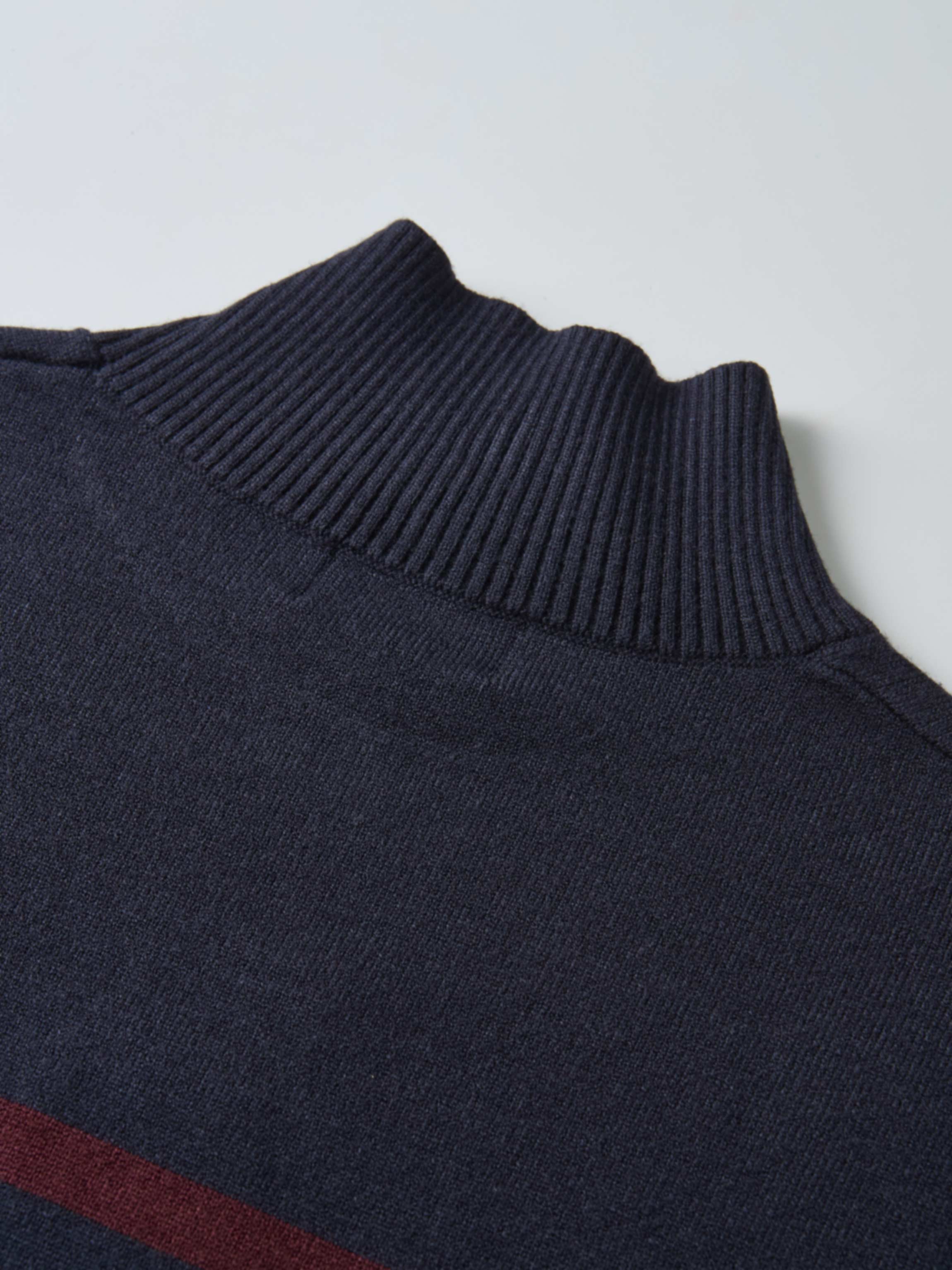 Nautical Stripe Sweater - Navy/Burgundy