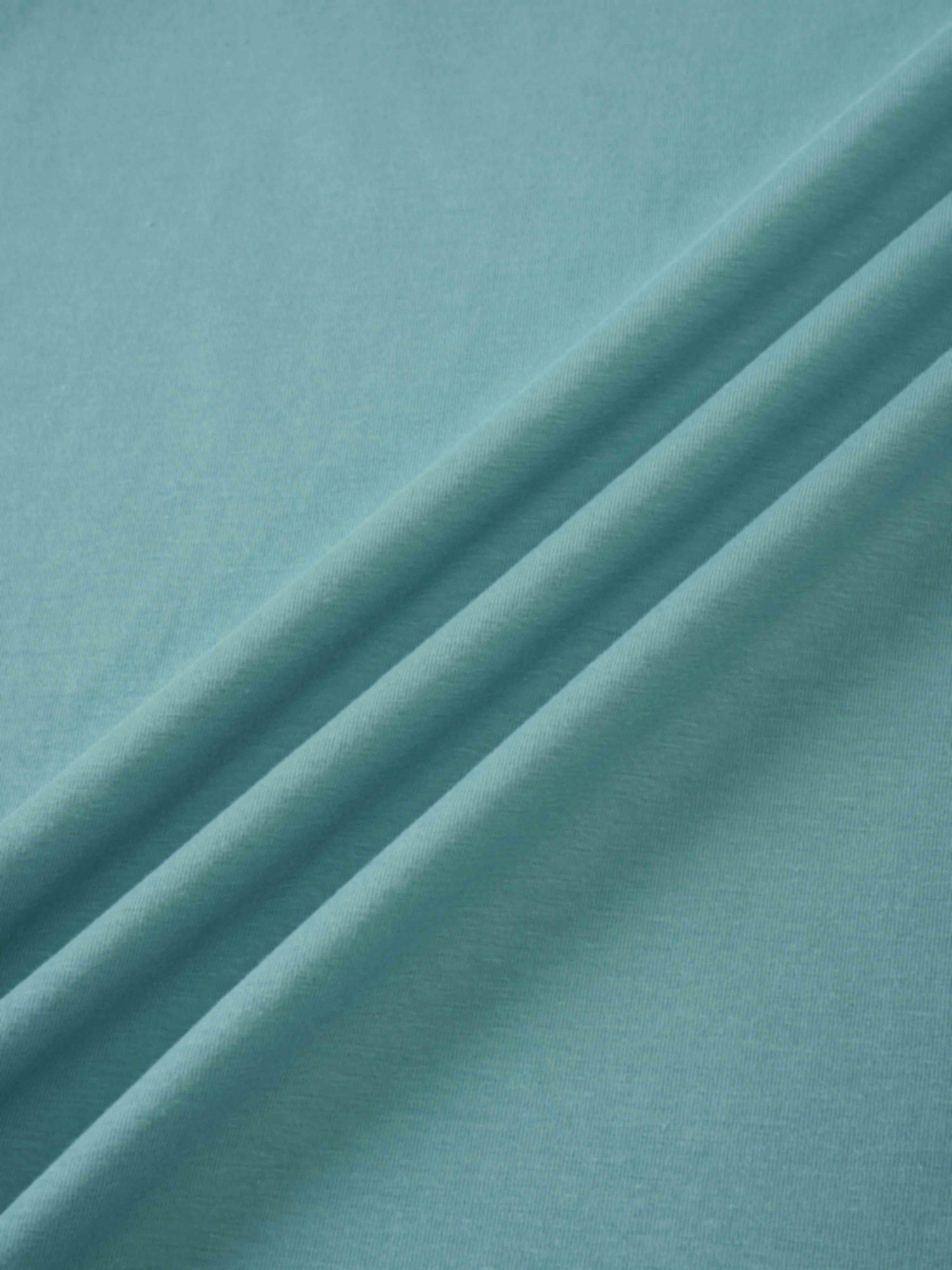 Oversized Rounded Hem T-Shirt-Teal