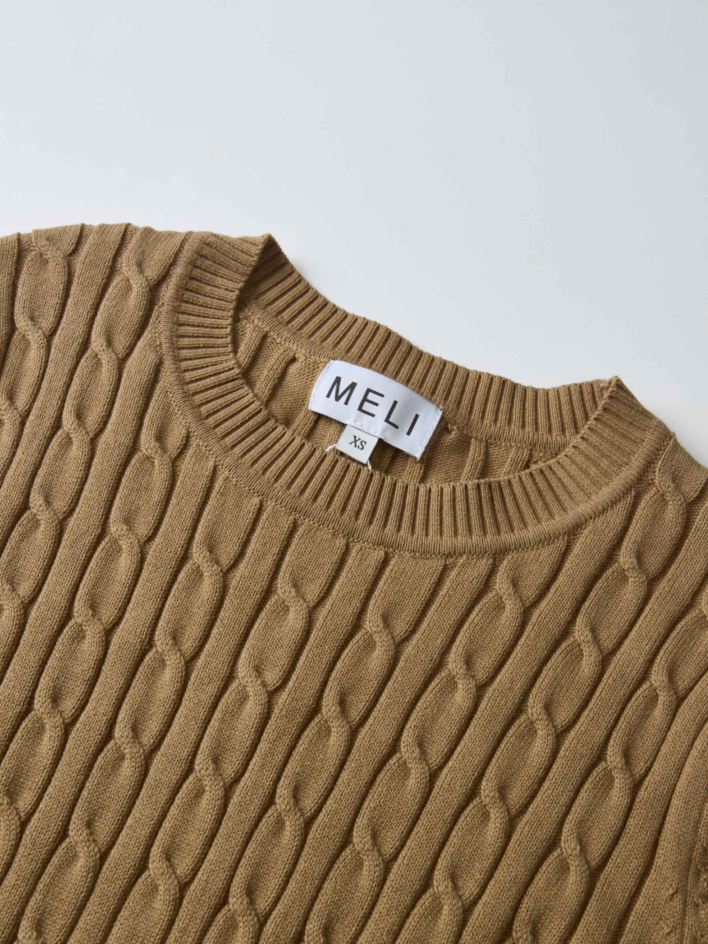 Cable Knit Sweater - Camel