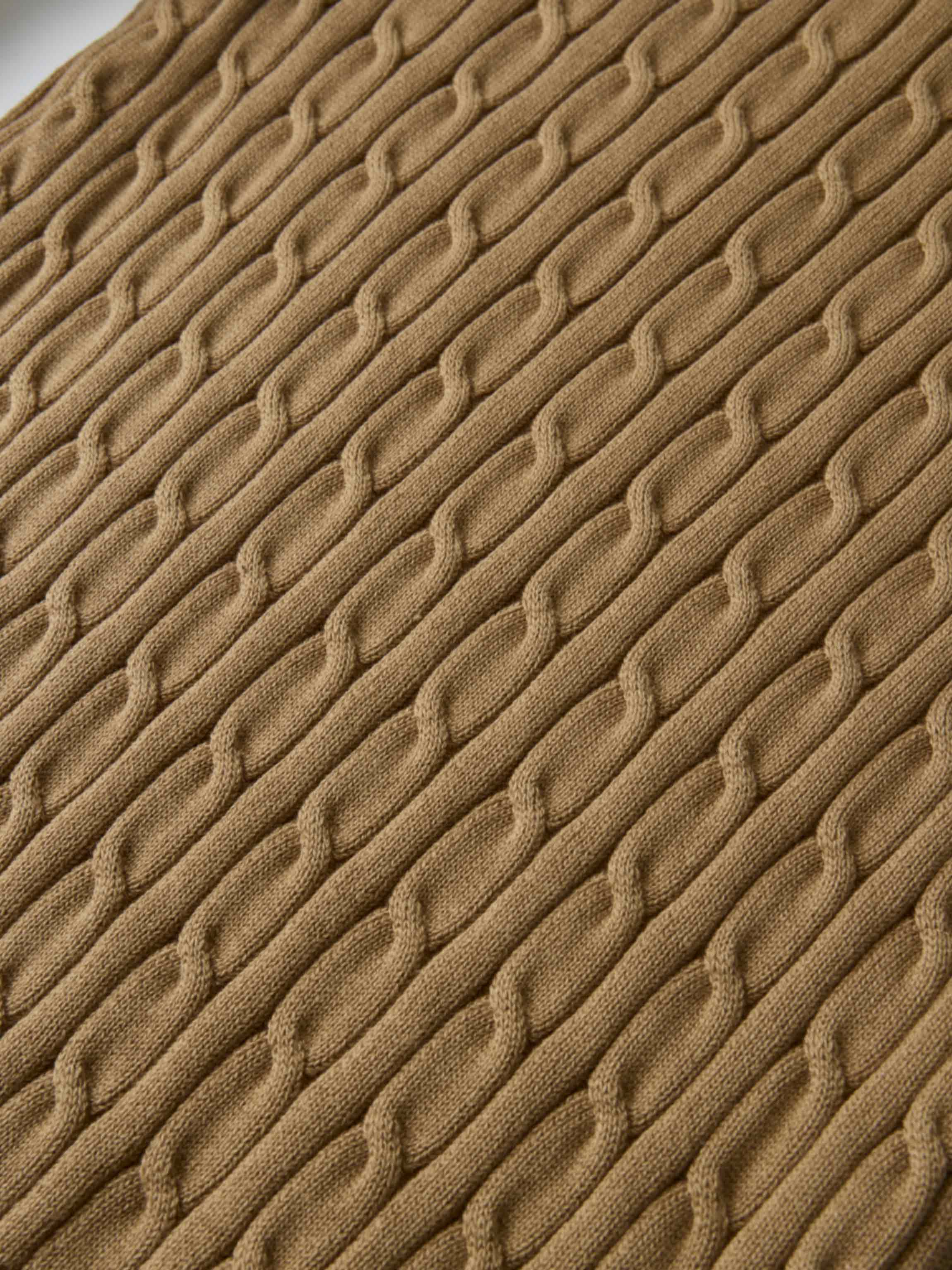 Cable Knit Sweater - Camel