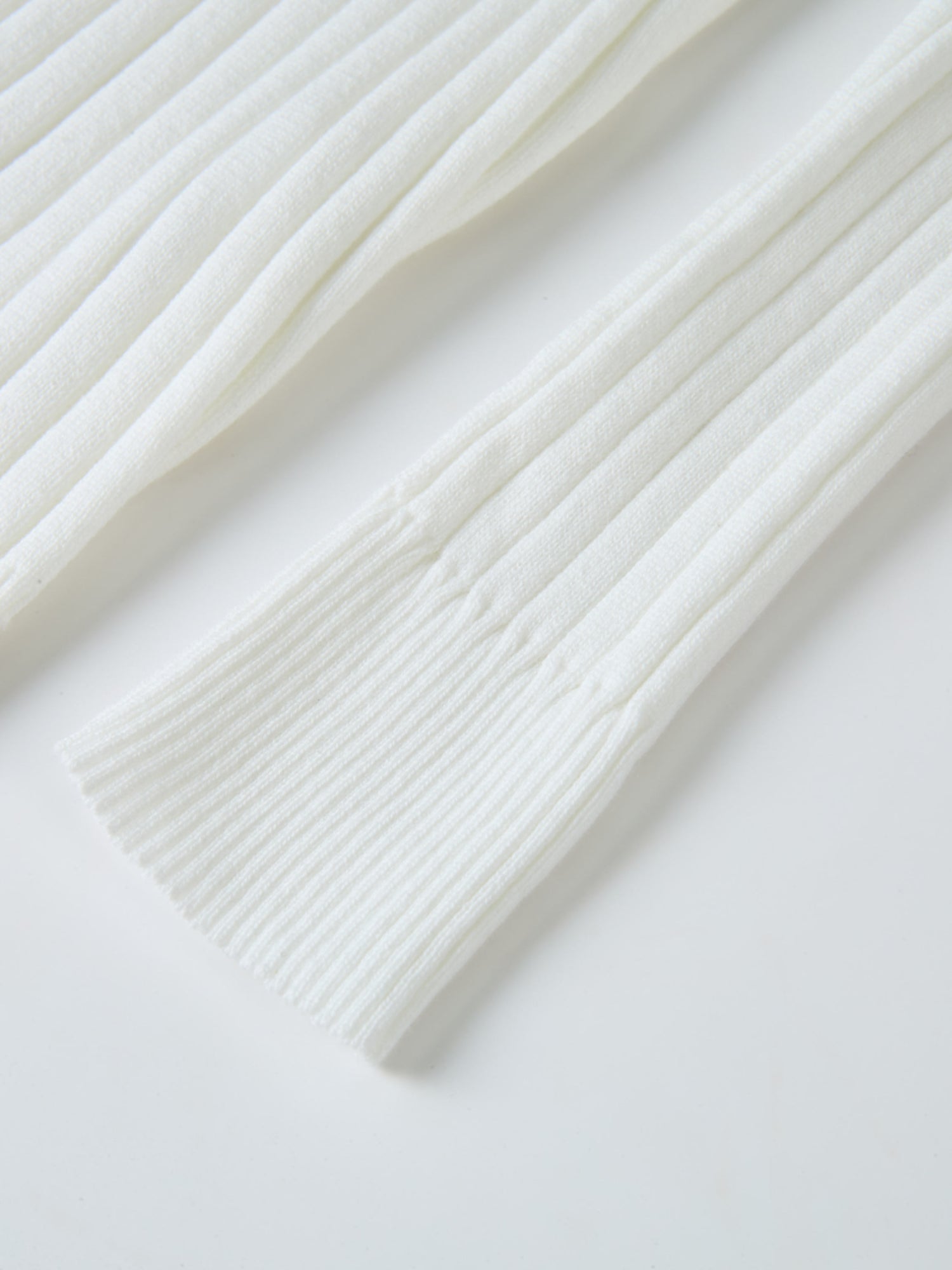 Lightweight Ribbed Cardigan 20" - Cream