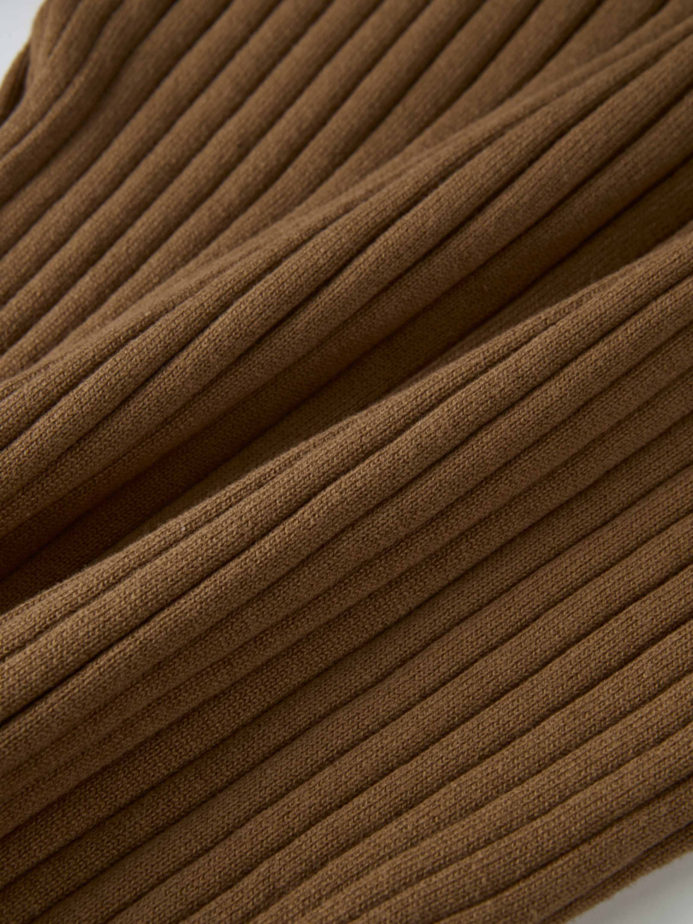 Lightweight Ribbed Cardigan 20" - Camel