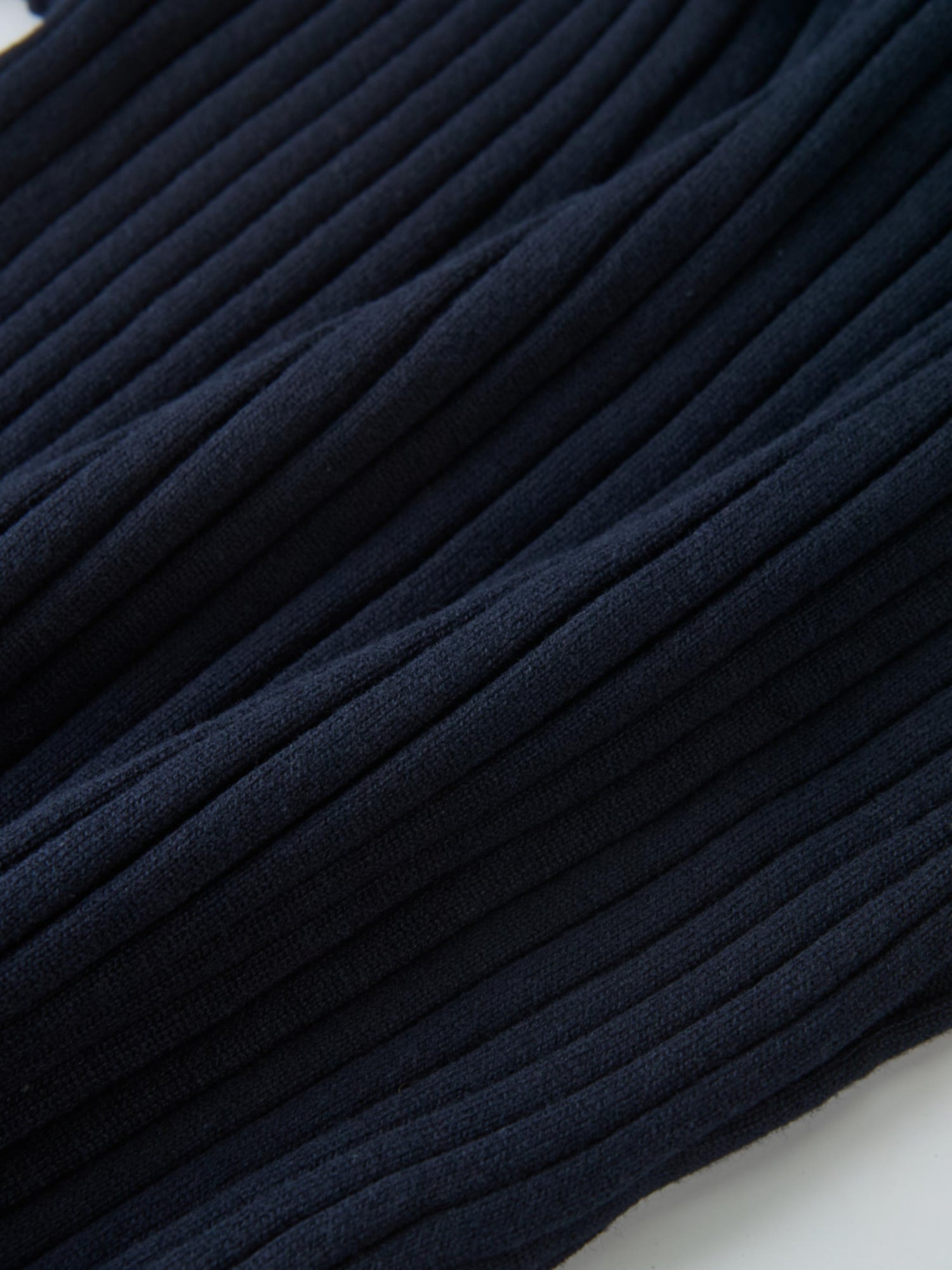 Lightweight Ribbed Cardigan 20"- Navy