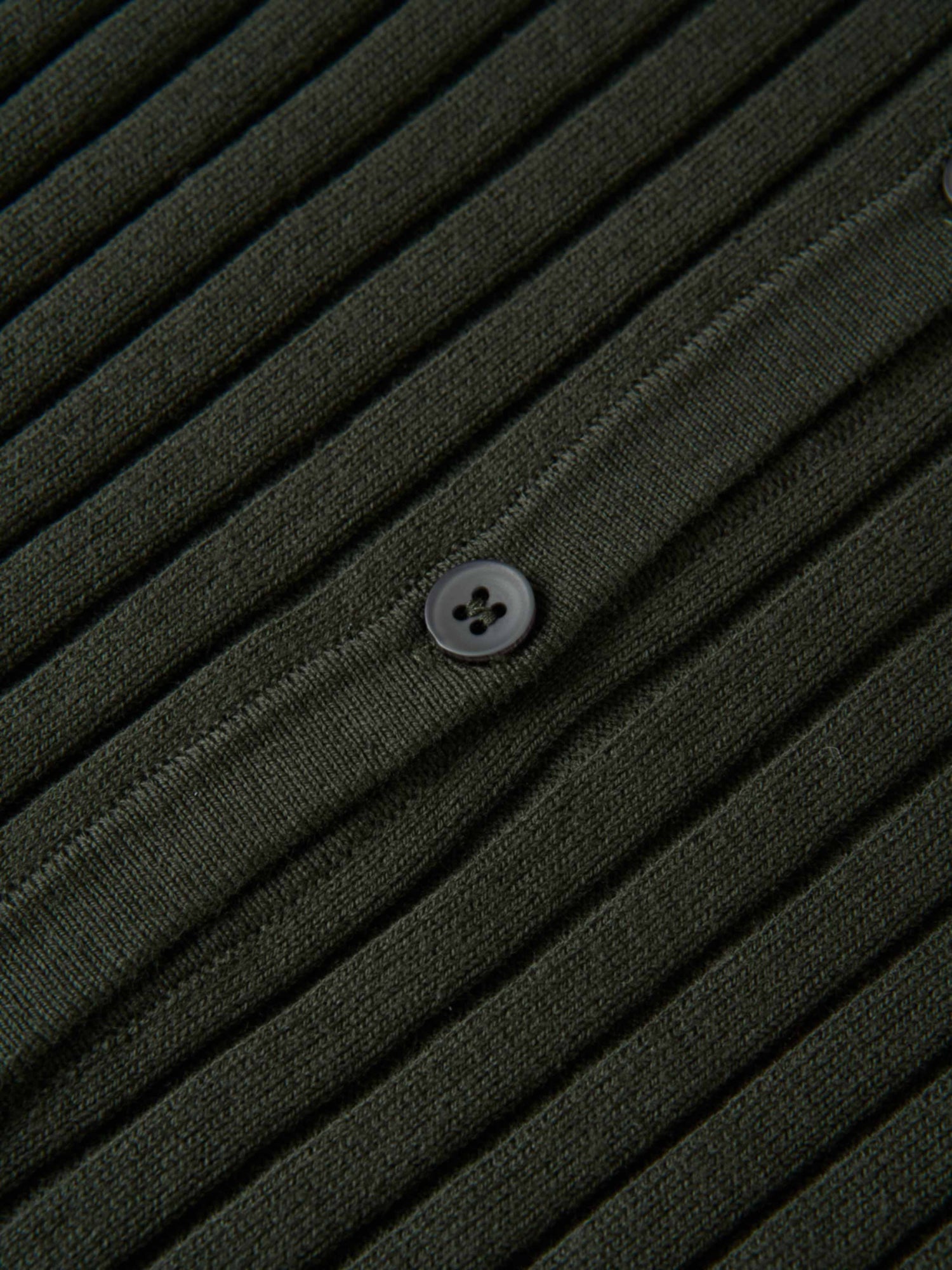 Lightweight Ribbed Cardigan 20" - Green