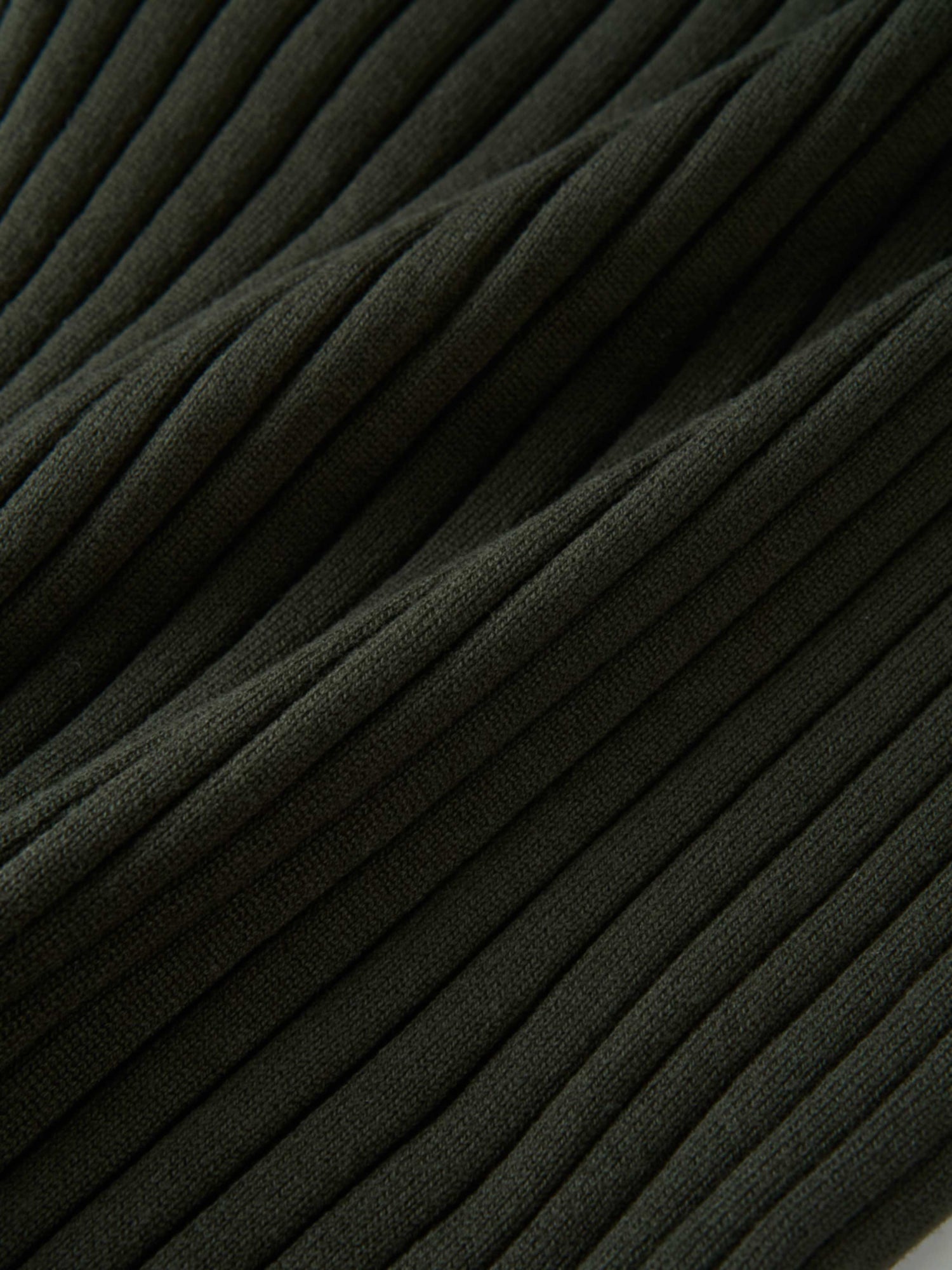 Lightweight Ribbed Cardigan 20" - Green