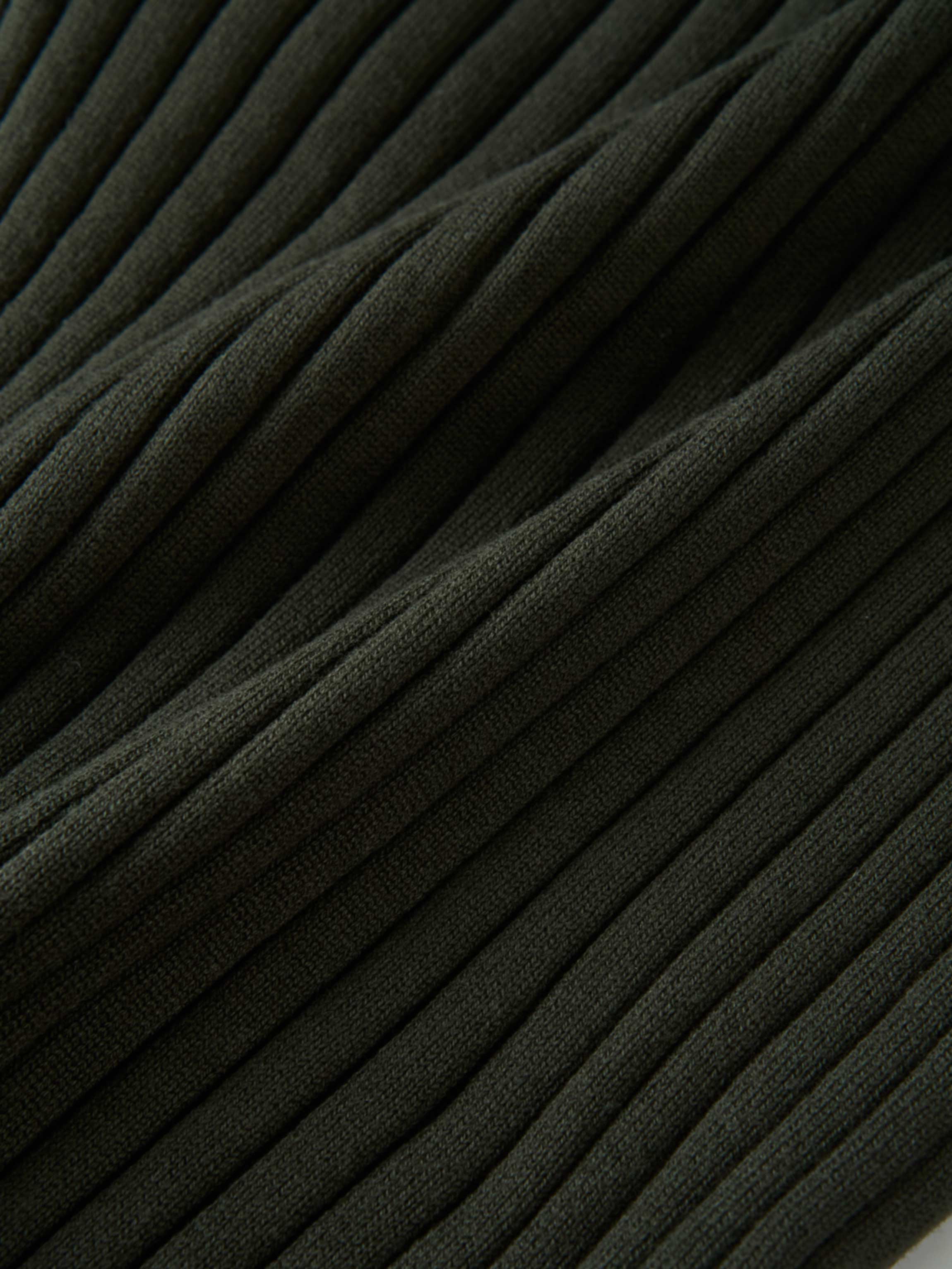 Lightweight Ribbed Cardigan 20" - Green
