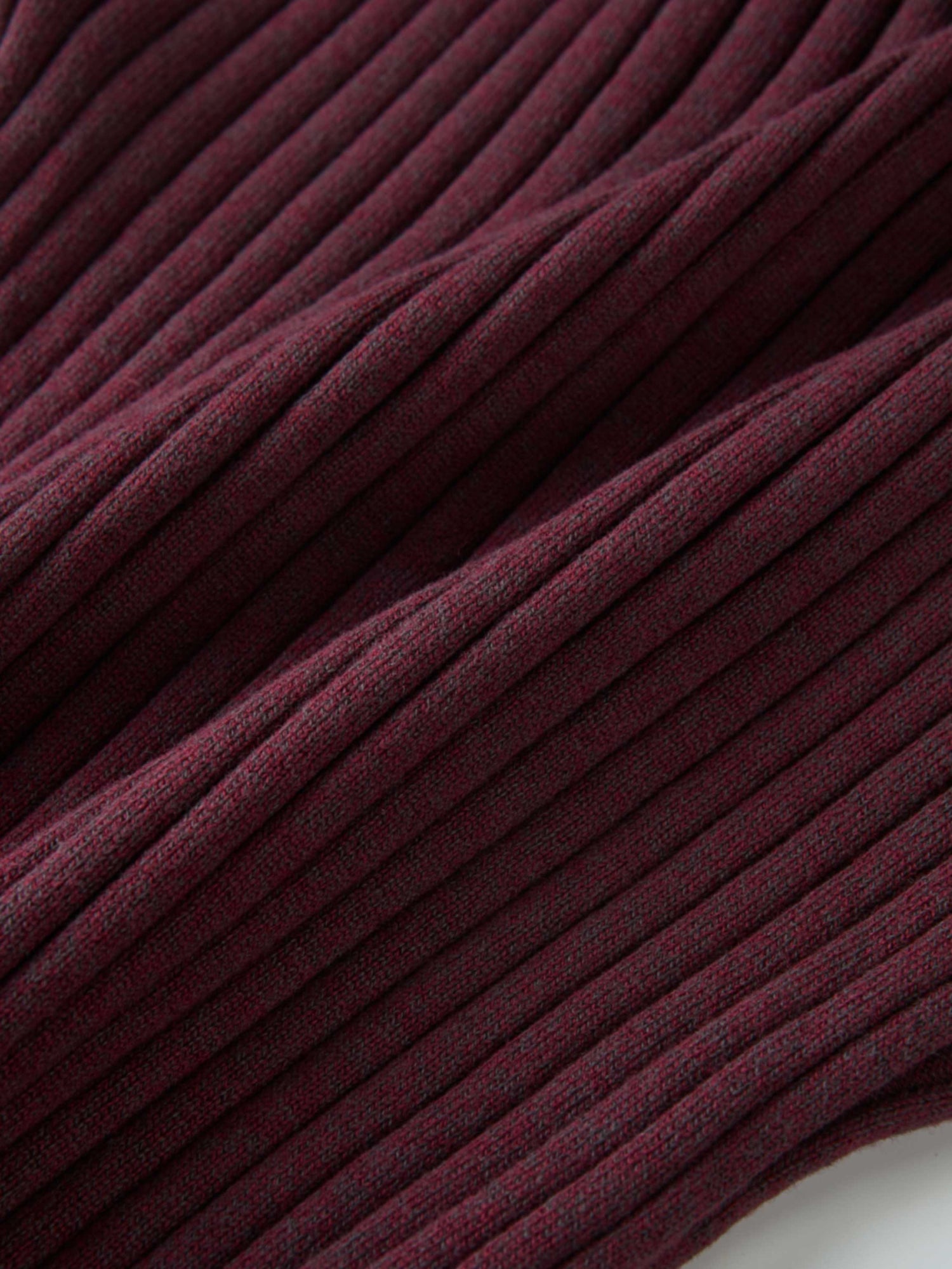 Lightweight Ribbed Cardigan 20"- Burgundy